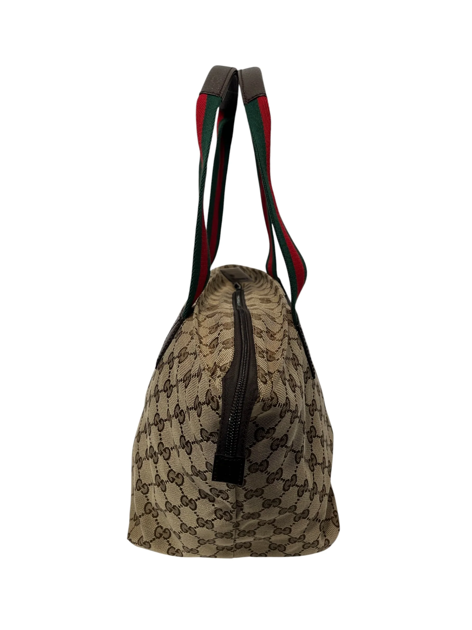 GUCCI/Tote Bag/All Over Print/Cotton/KHK/Sherry Line GG canvas