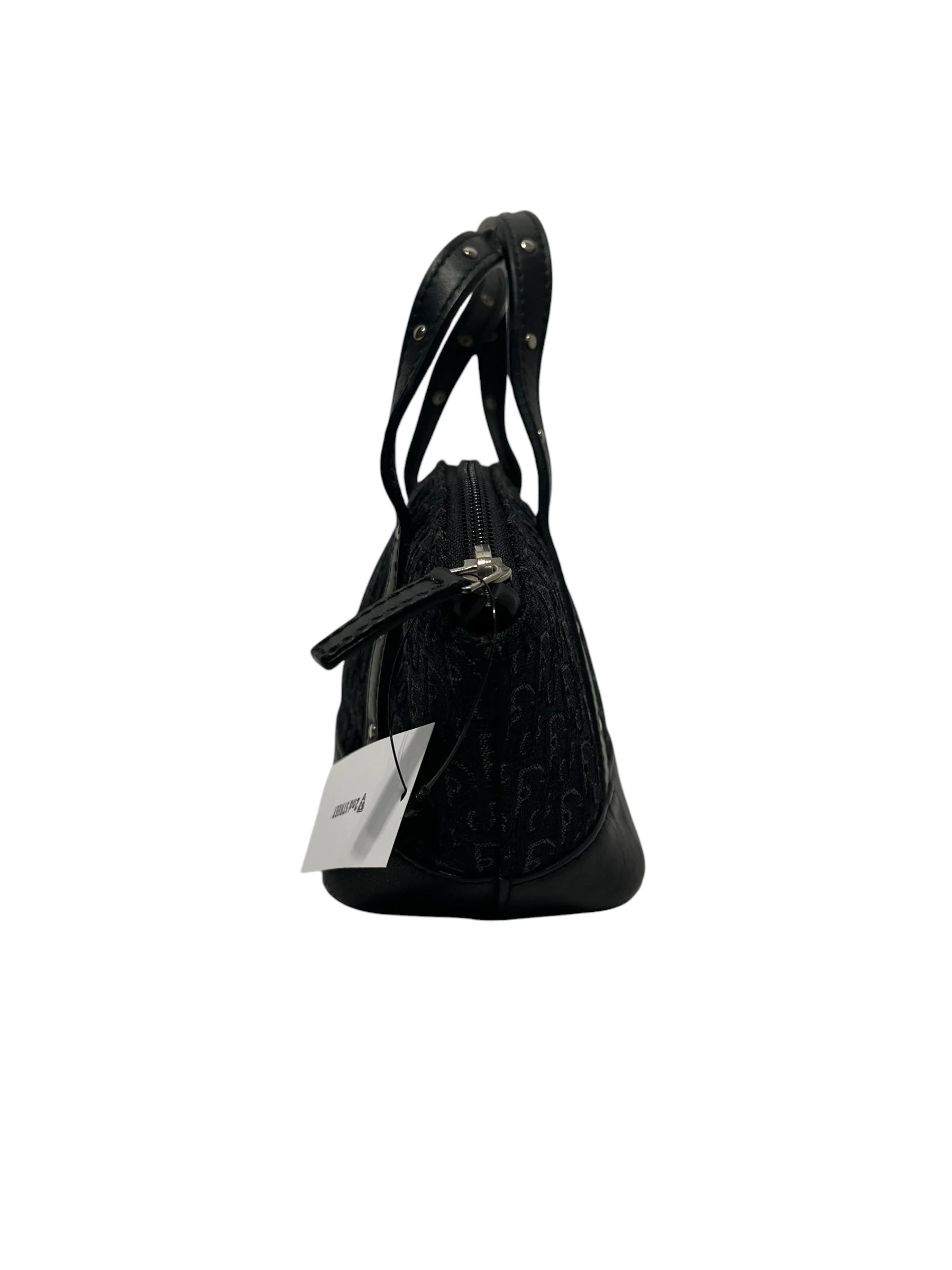 Christian Dior/Hand Bag/All Over Print/Cotton/BLK/Street Chic  trotter bag