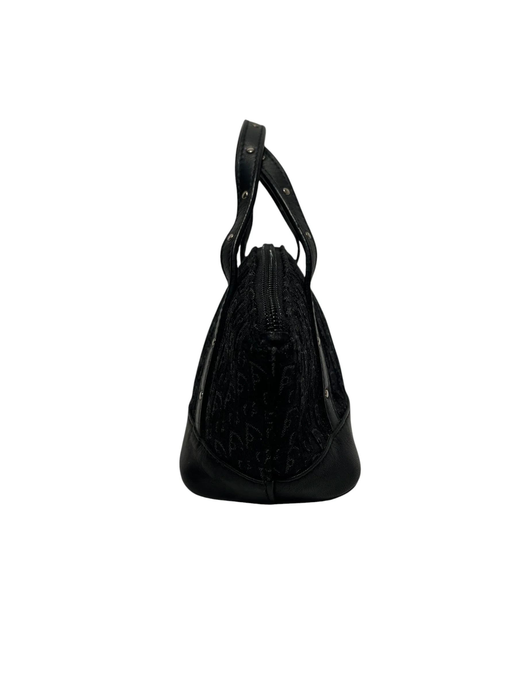 Christian Dior/Hand Bag/All Over Print/Cotton/BLK/Street Chic  trotter bag