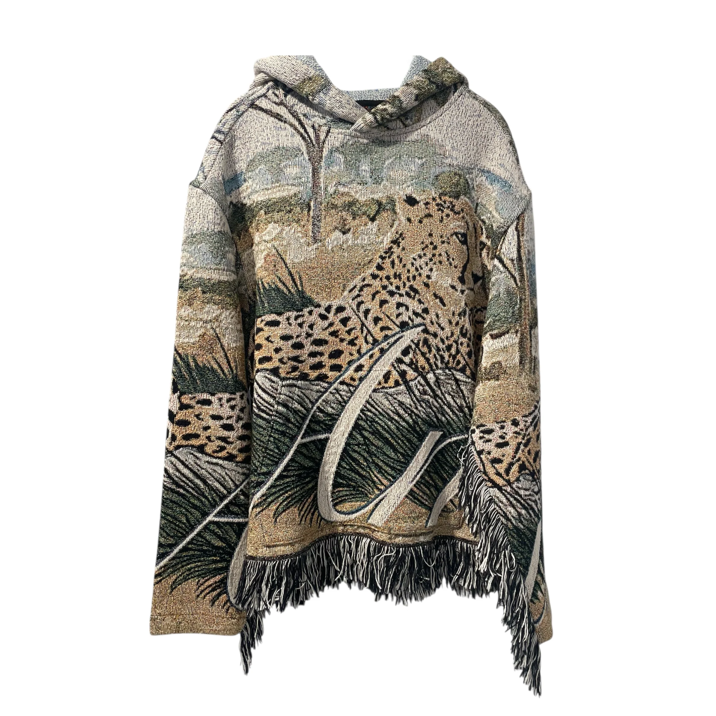 AMIRI/Heavy Sweater/S/All Over Print/Cotton/MLT/amiri cheetah tapestry hoodie