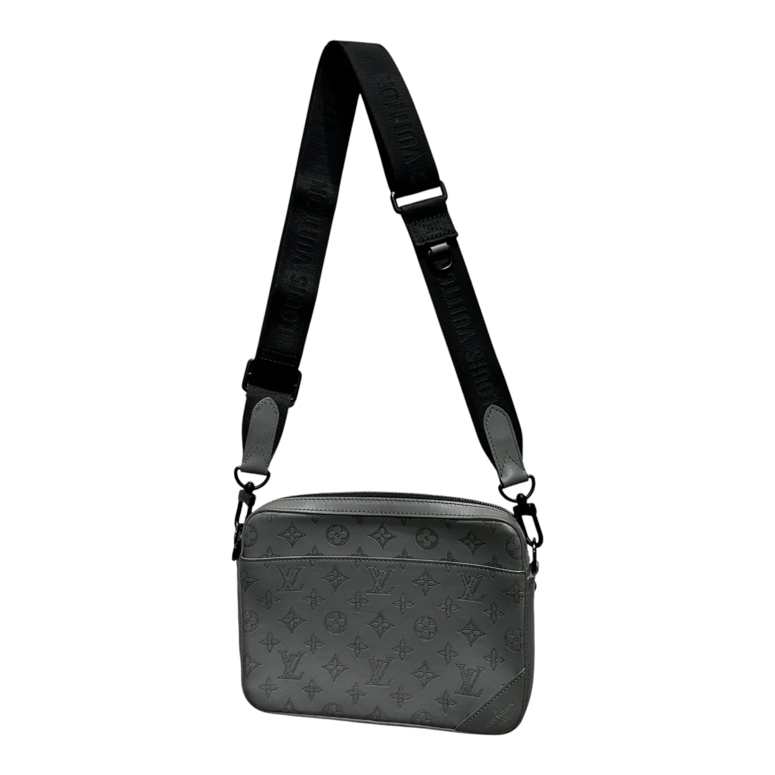 LOUIS VUITTON/Bag/Monogram/Leather/GRY/SHADOW DUO MESSANGER BAG