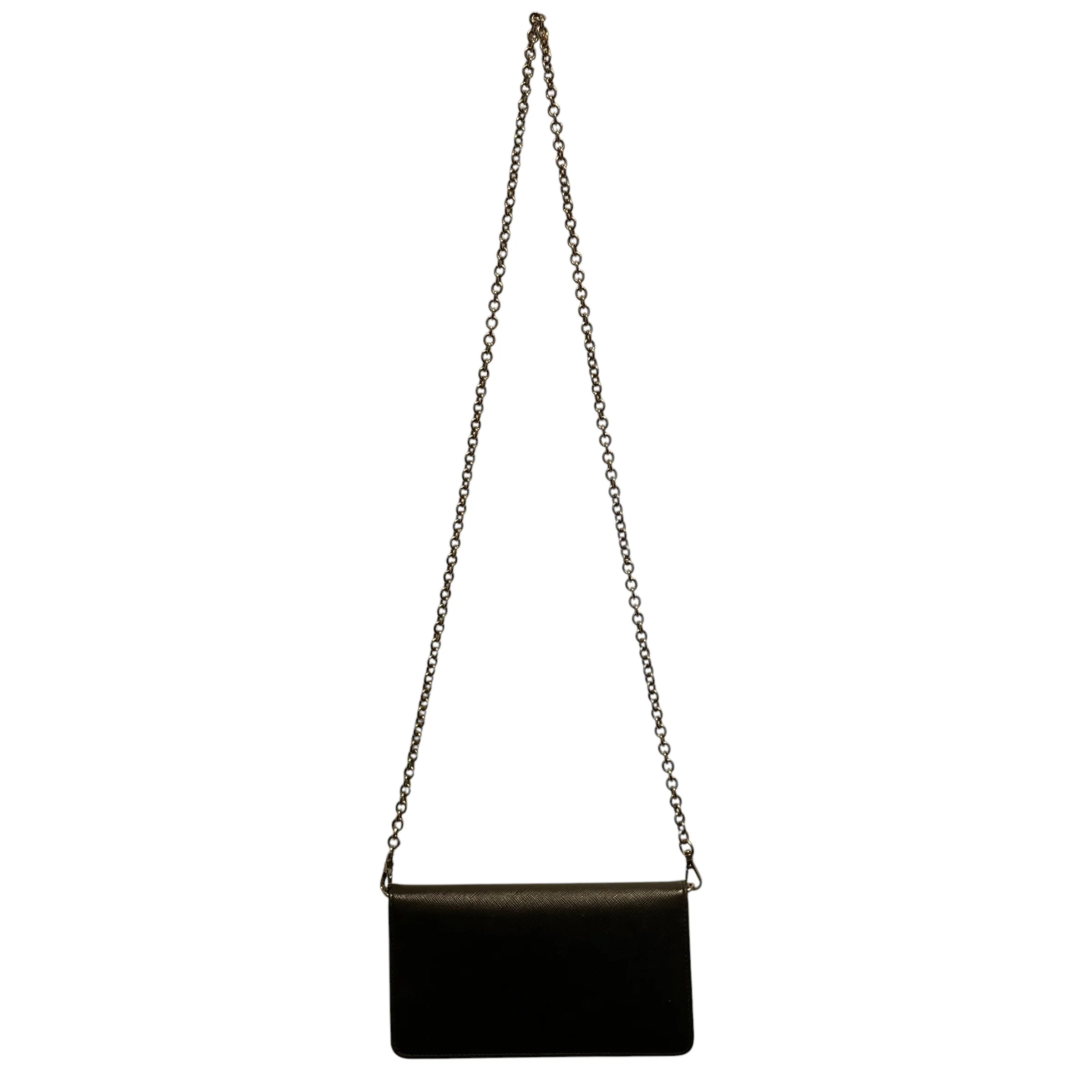 PRADA/Cross Body Bag/Leather/BLK/COW