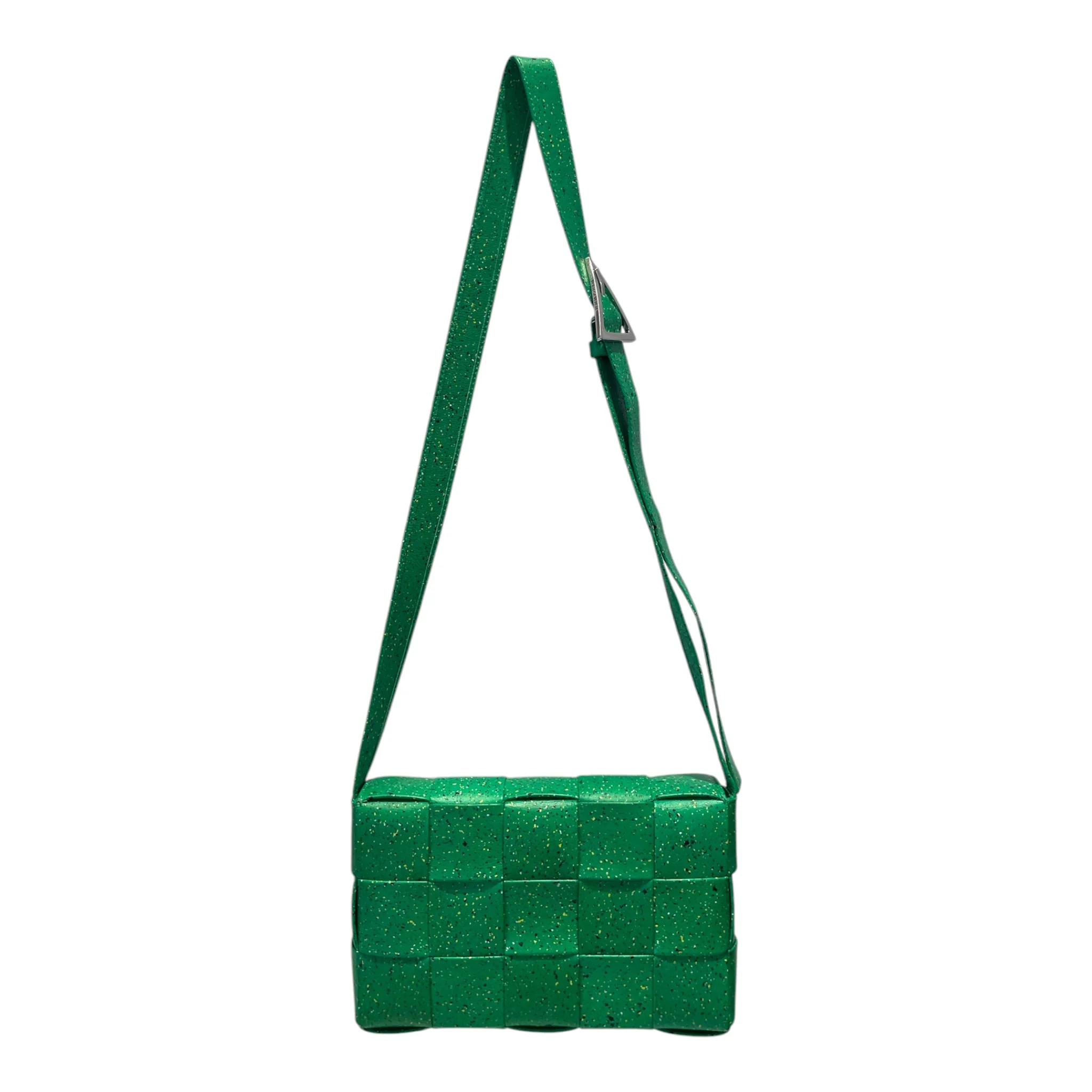 BOTTEGA VENETA/Cross Body Bag/Leather/GRN/Parakeet Cassette
