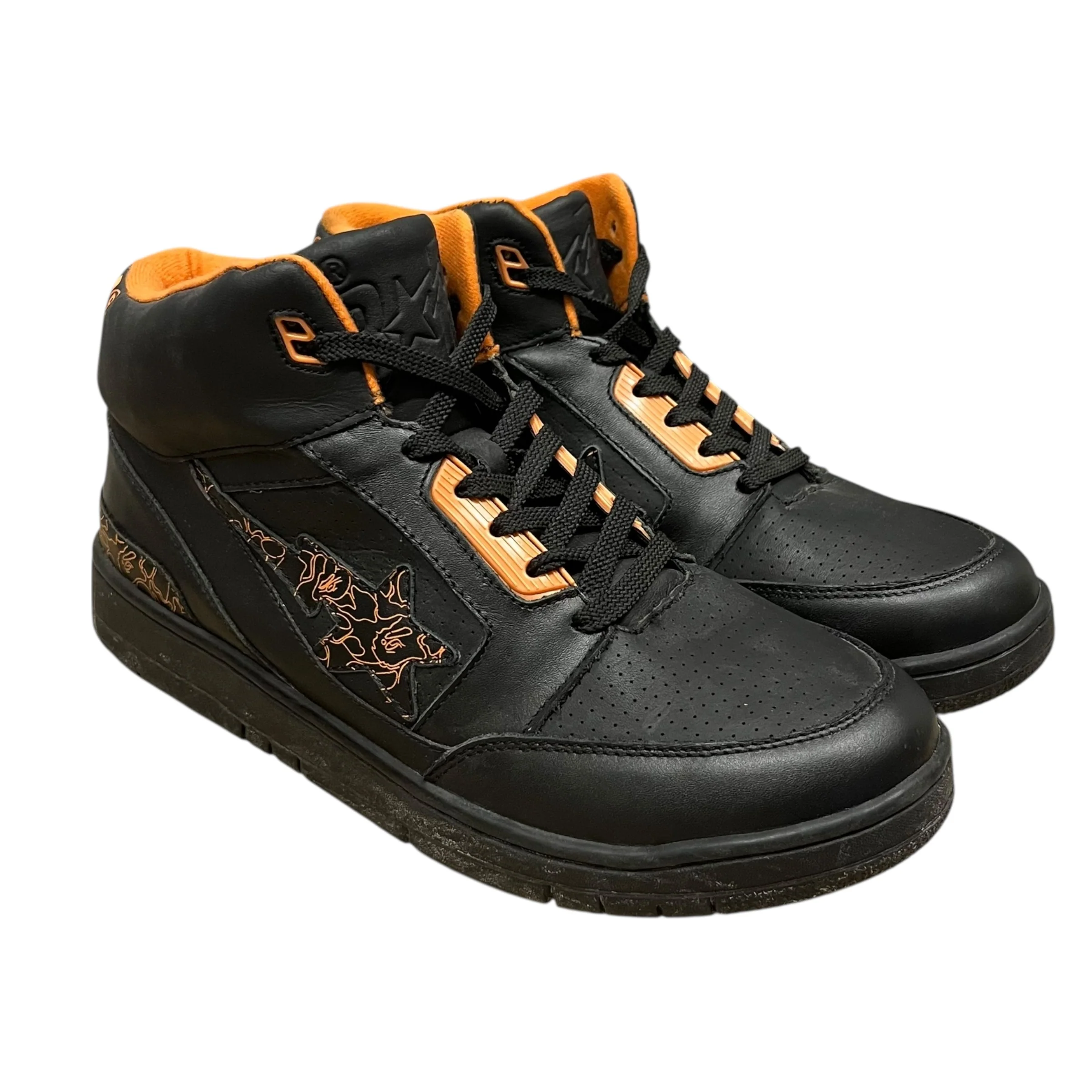 A BATHING APE/Hi-Sneakers/US 10.5/Leather/ORN/