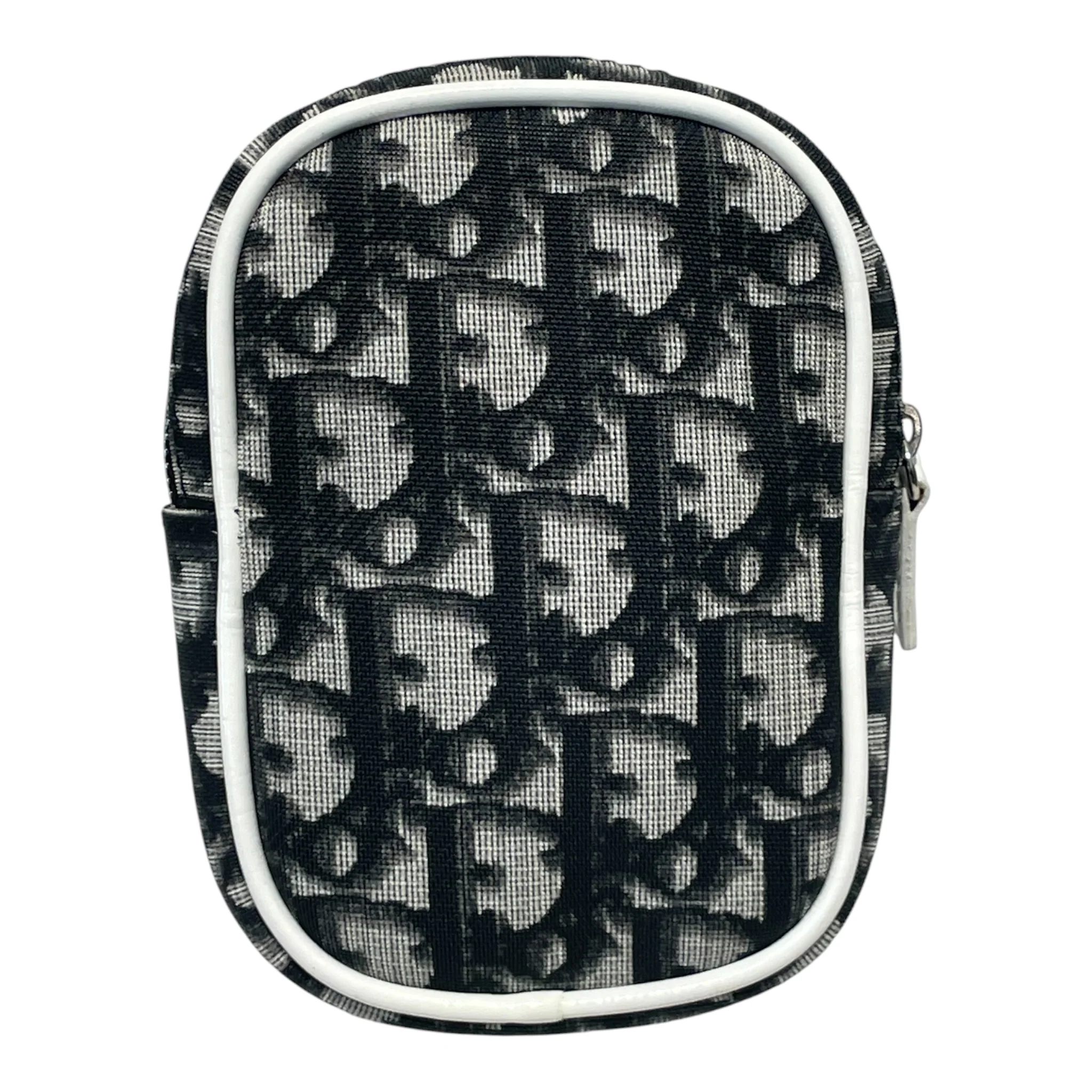 Christian Dior/Pouch/Monogram/Leather/GRY/Oblique Mini Pouch 2 Patch