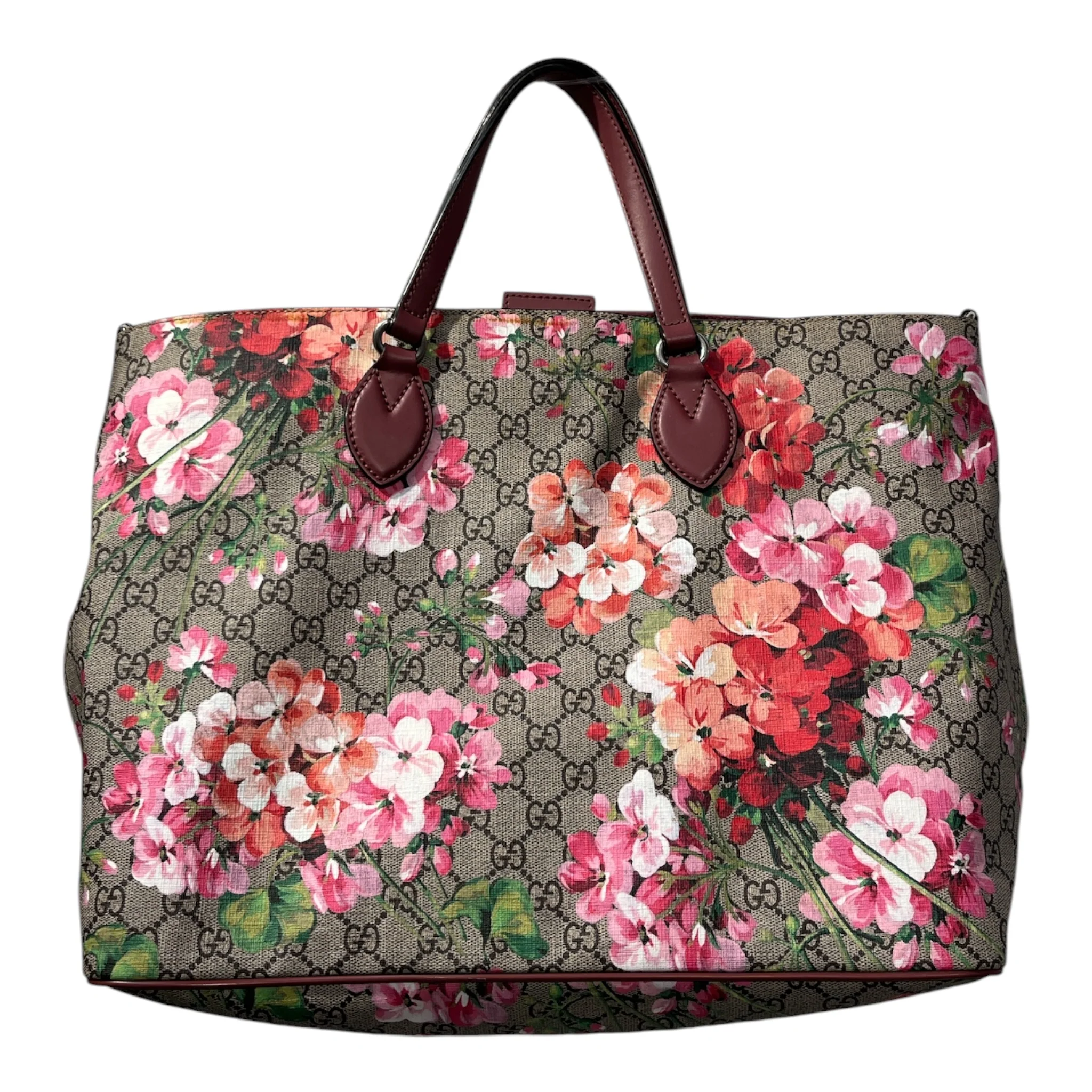 GUCCI/Tote Bag/Monogram/Leather/MLT/BLOOMS TOTE BAG