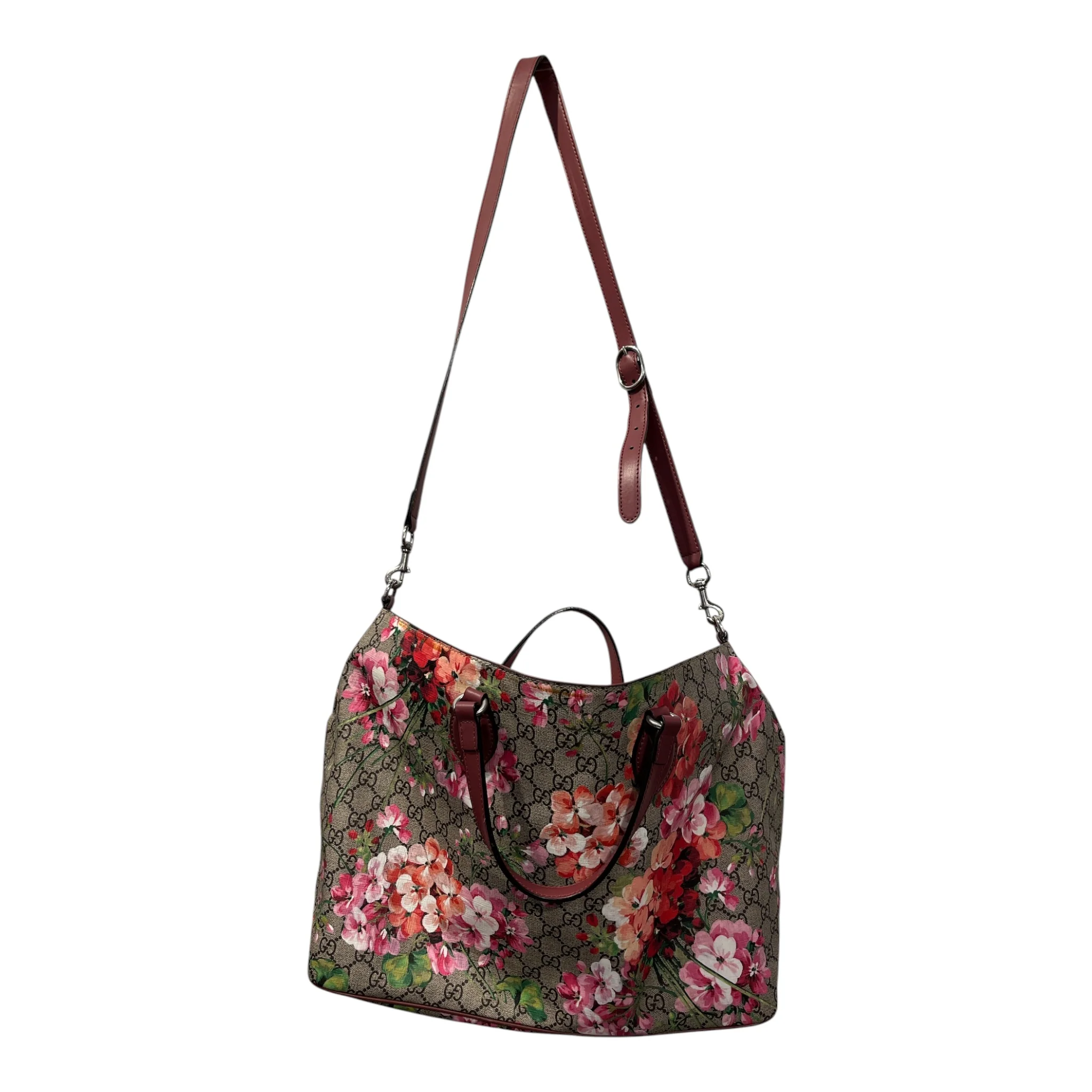 GUCCI/Tote Bag/Monogram/Leather/MLT/BLOOMS TOTE BAG