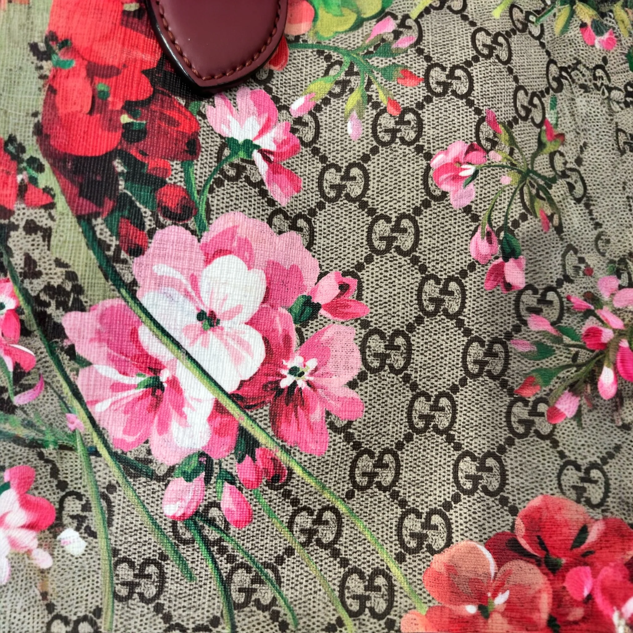 GUCCI/Tote Bag/Monogram/Leather/MLT/BLOOMS TOTE BAG