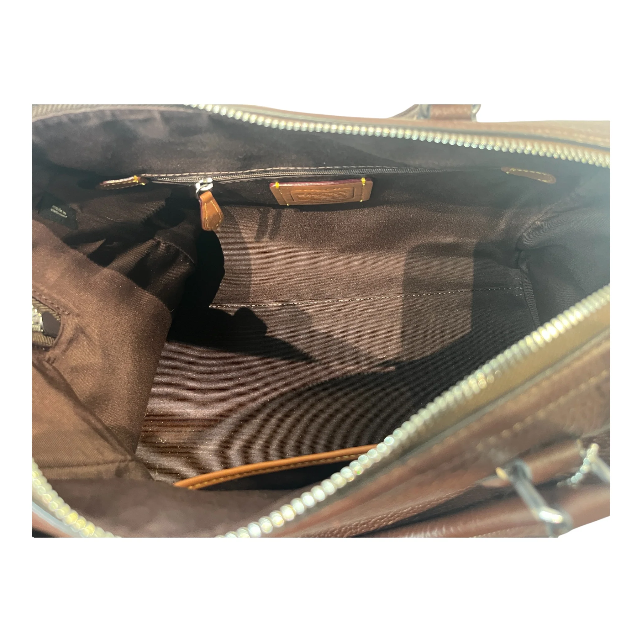 COACH/Hand Bag/Leather/BRW/ROWAN SATCHEL