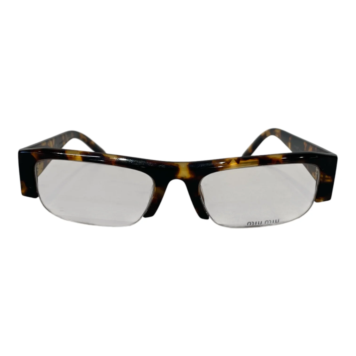 MIU MIU/Glasses/All Over Print/Tortoiseshell Pattern/BRD/VEDETTE (W/CASE)