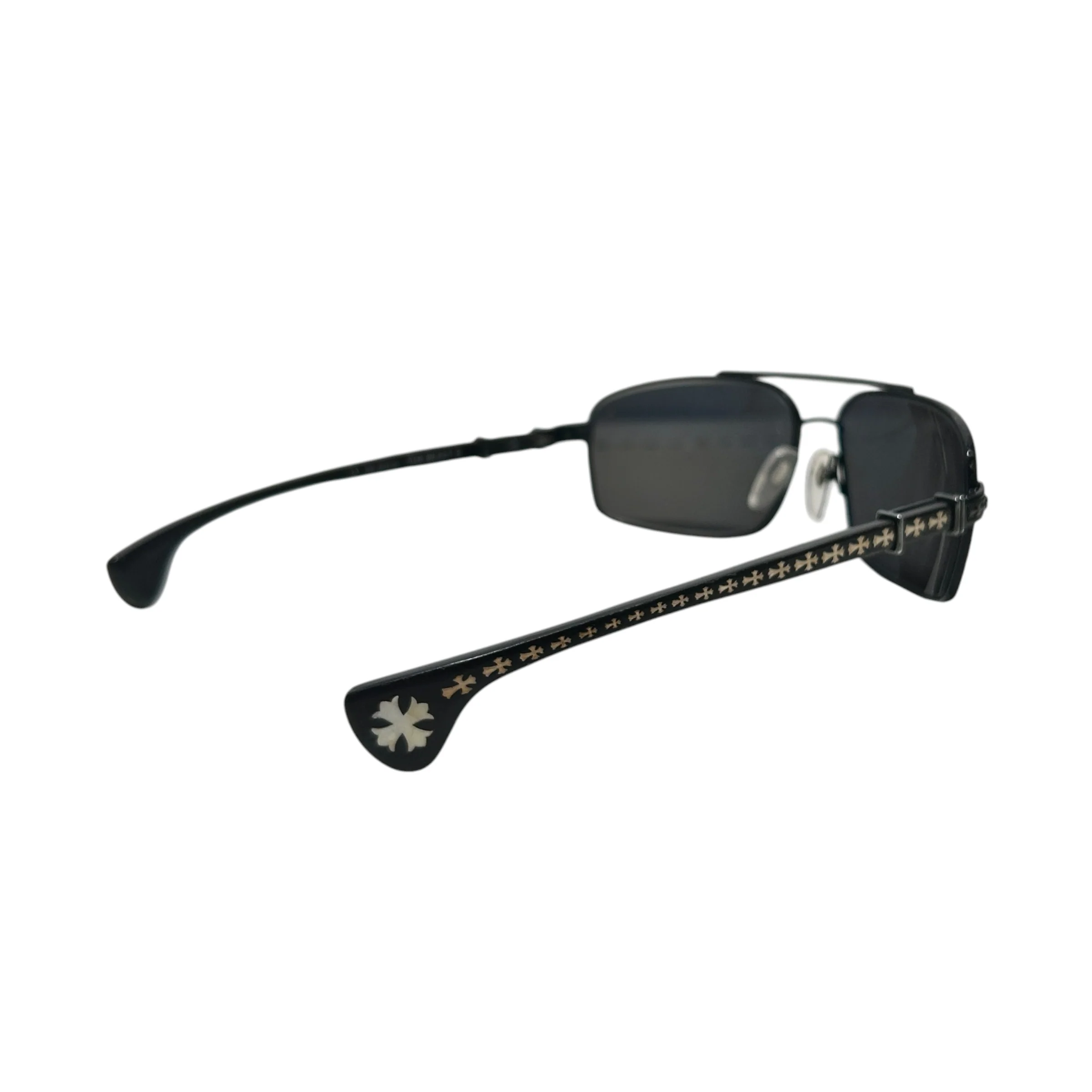 CHROME HEARTS/Sunglasses/Plastic/BLK/THE BEAST III