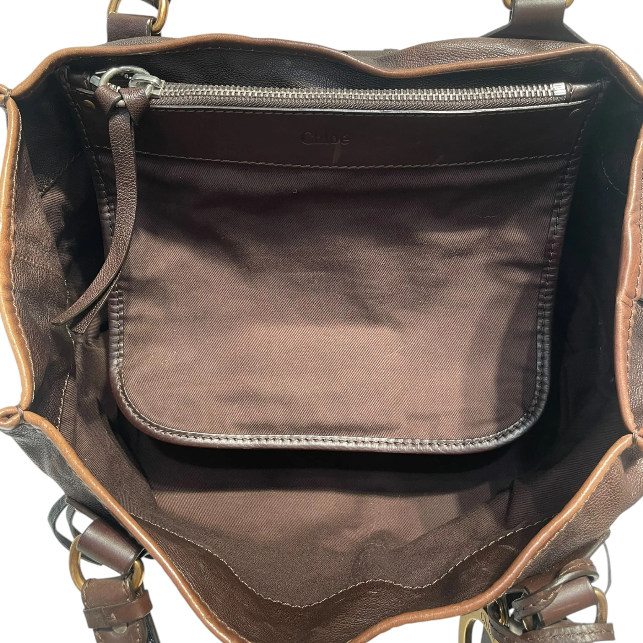 Chloe/Hand Bag/Leather/BRW/