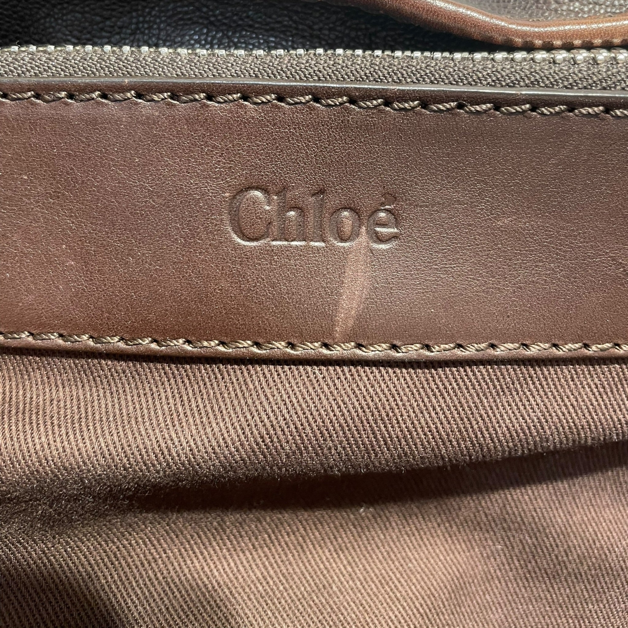Chloe/Hand Bag/Leather/BRW/