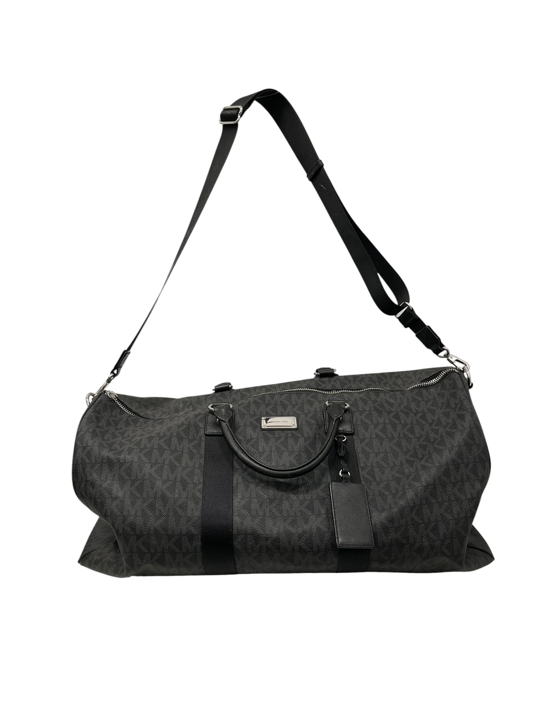 MICHAEL KORS/Bag/Monogram/Leather/BLK/DUFFLE