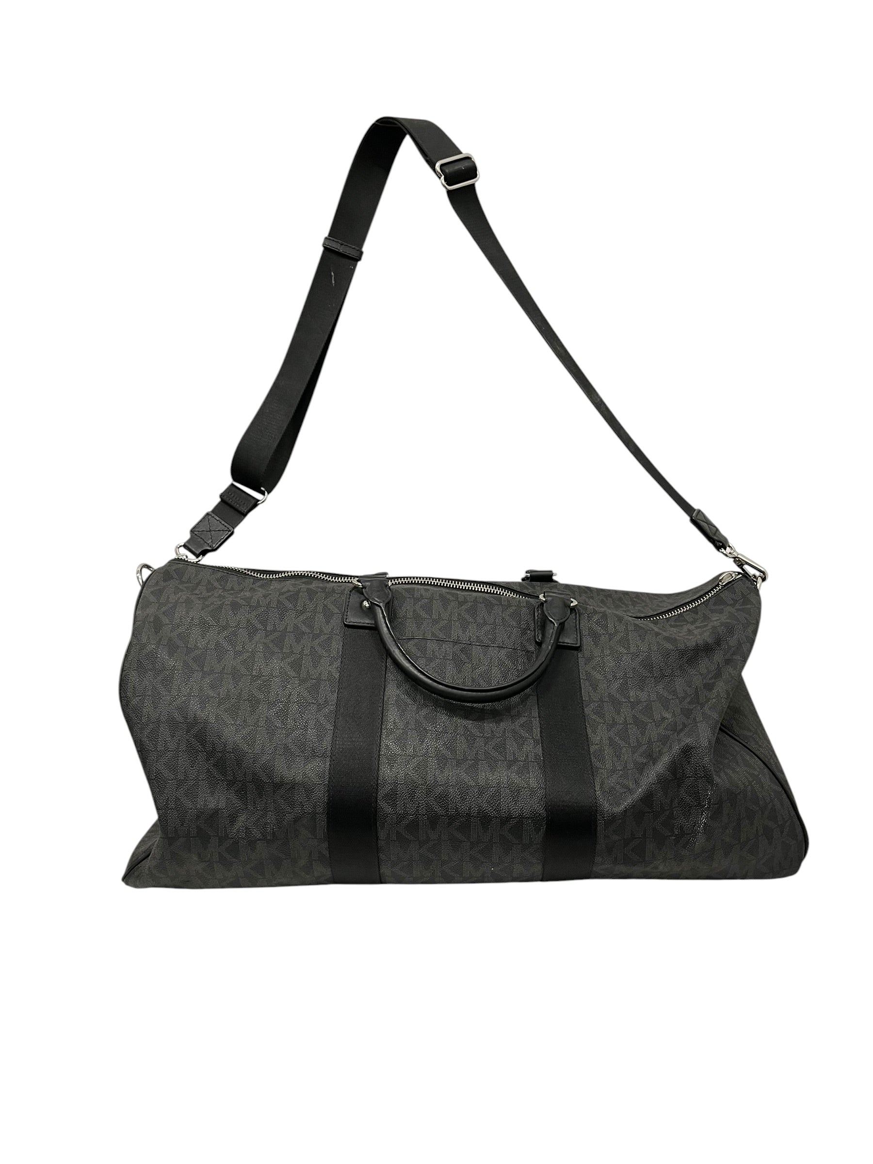 MICHAEL KORS/Bag/Monogram/Leather/BLK/DUFFLE