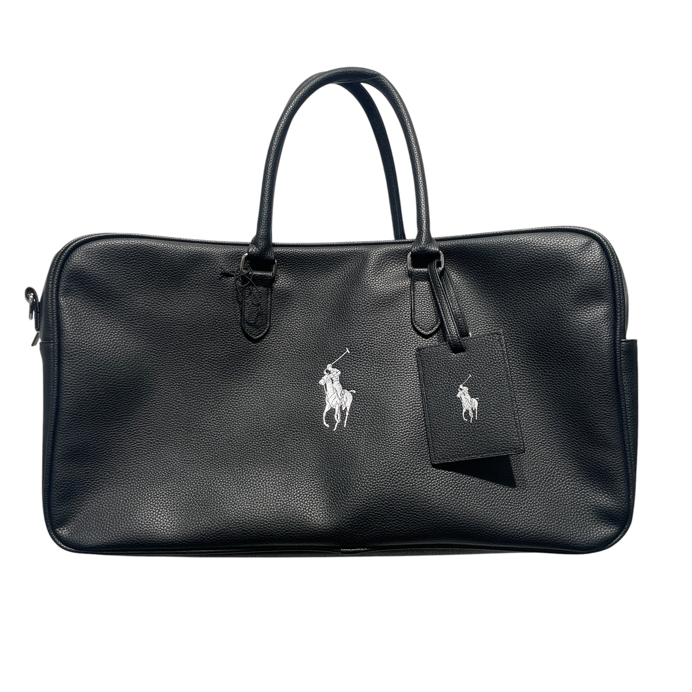 POLO RALPH LAUREN/Boston Bag/Leather/BLK/