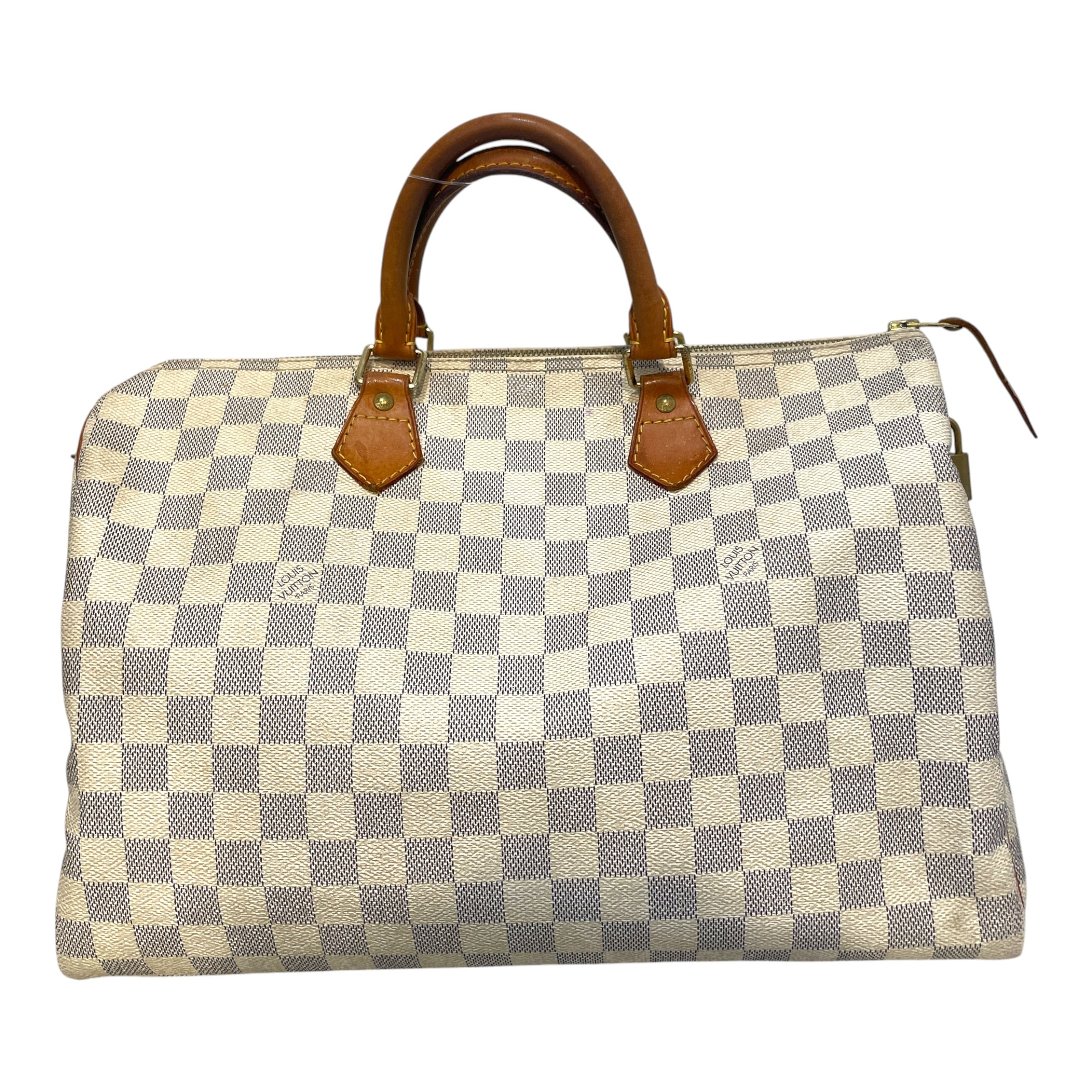 LOUIS VUITTON/Hand Bag/Monogram/Leather/WHT/Damier Azur Speedy 30