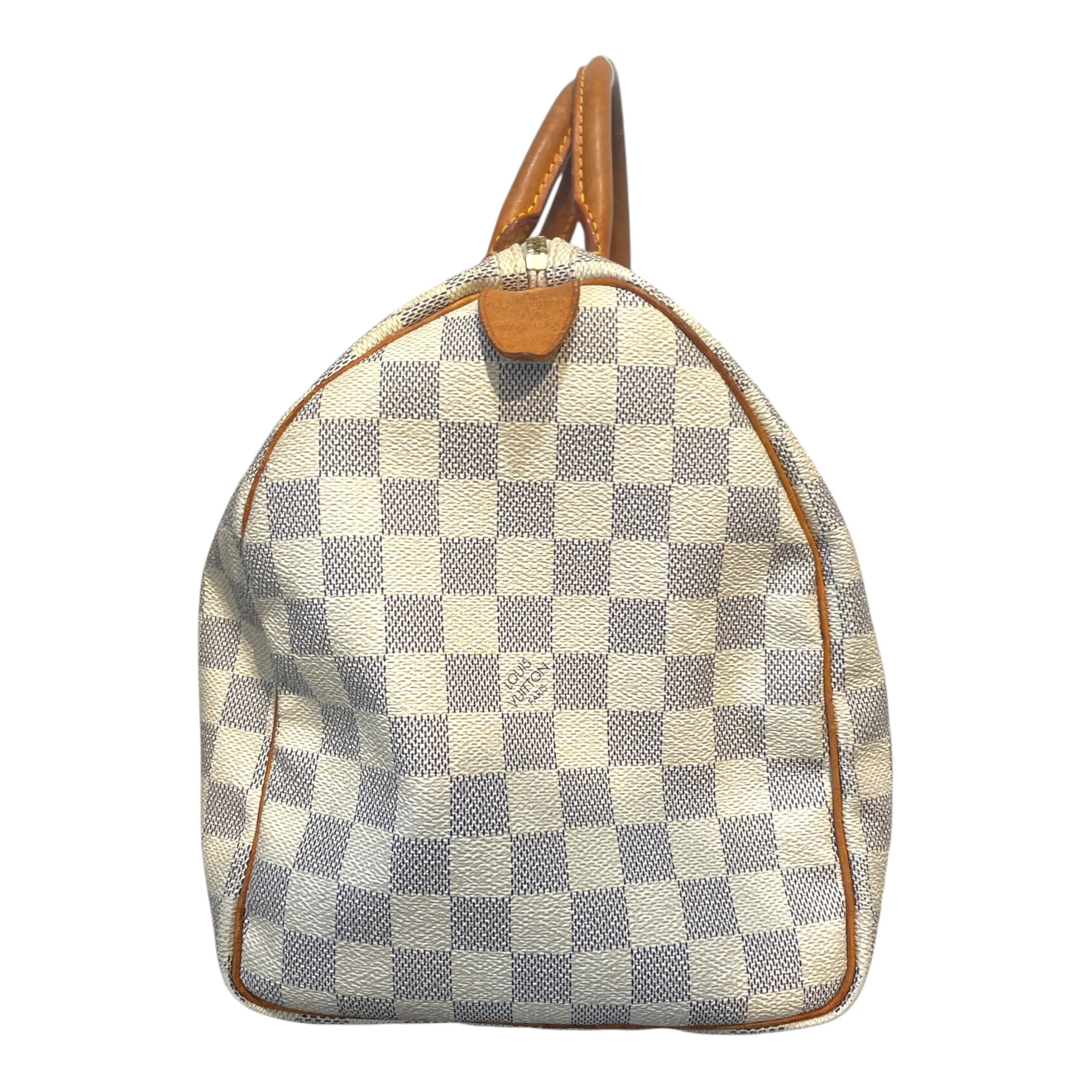 LOUIS VUITTON/Hand Bag/Monogram/Leather/WHT/Damier Azur Speedy 30