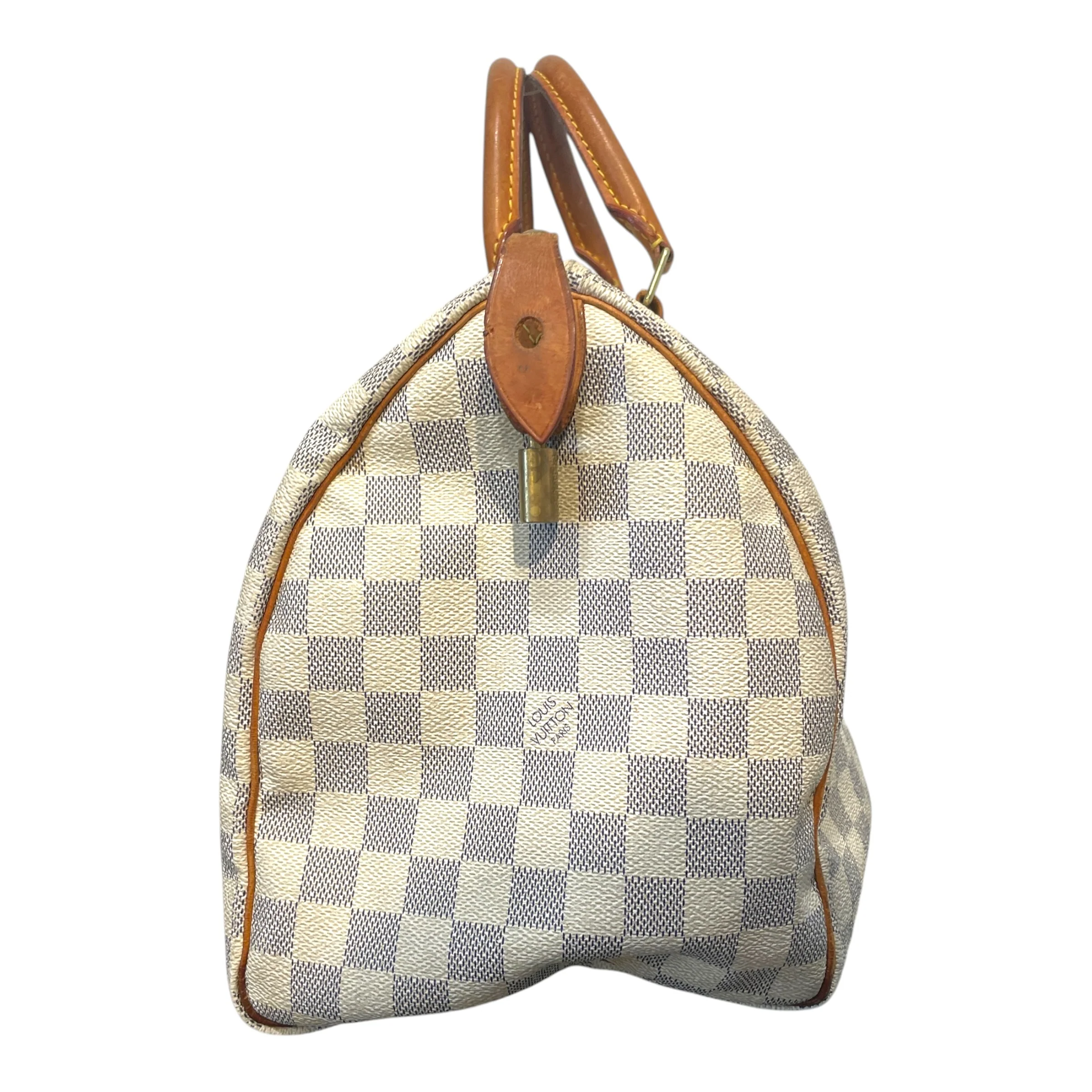 LOUIS VUITTON/Hand Bag/Monogram/Leather/WHT/Damier Azur Speedy 30