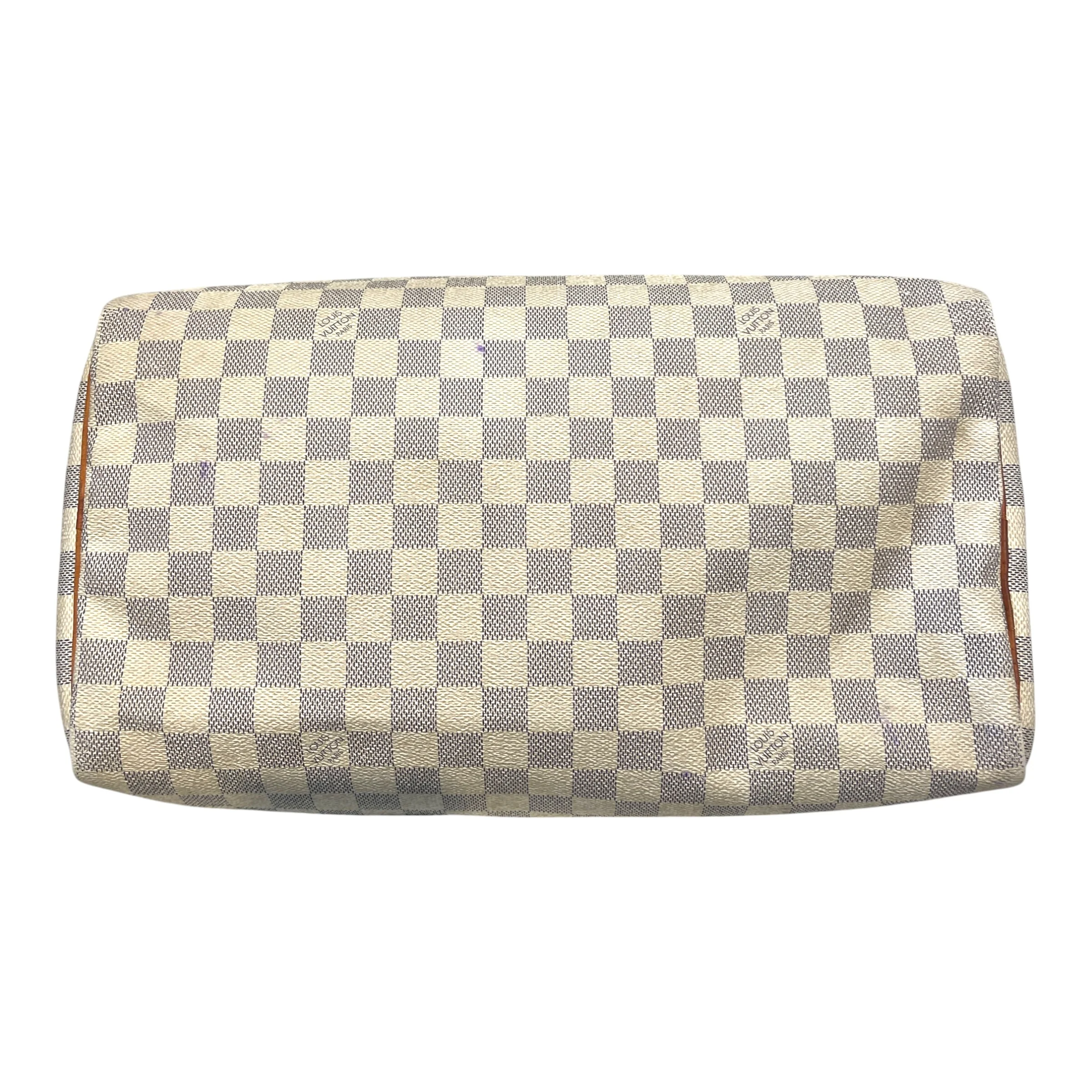 LOUIS VUITTON/Hand Bag/Monogram/Leather/WHT/Damier Azur Speedy 30
