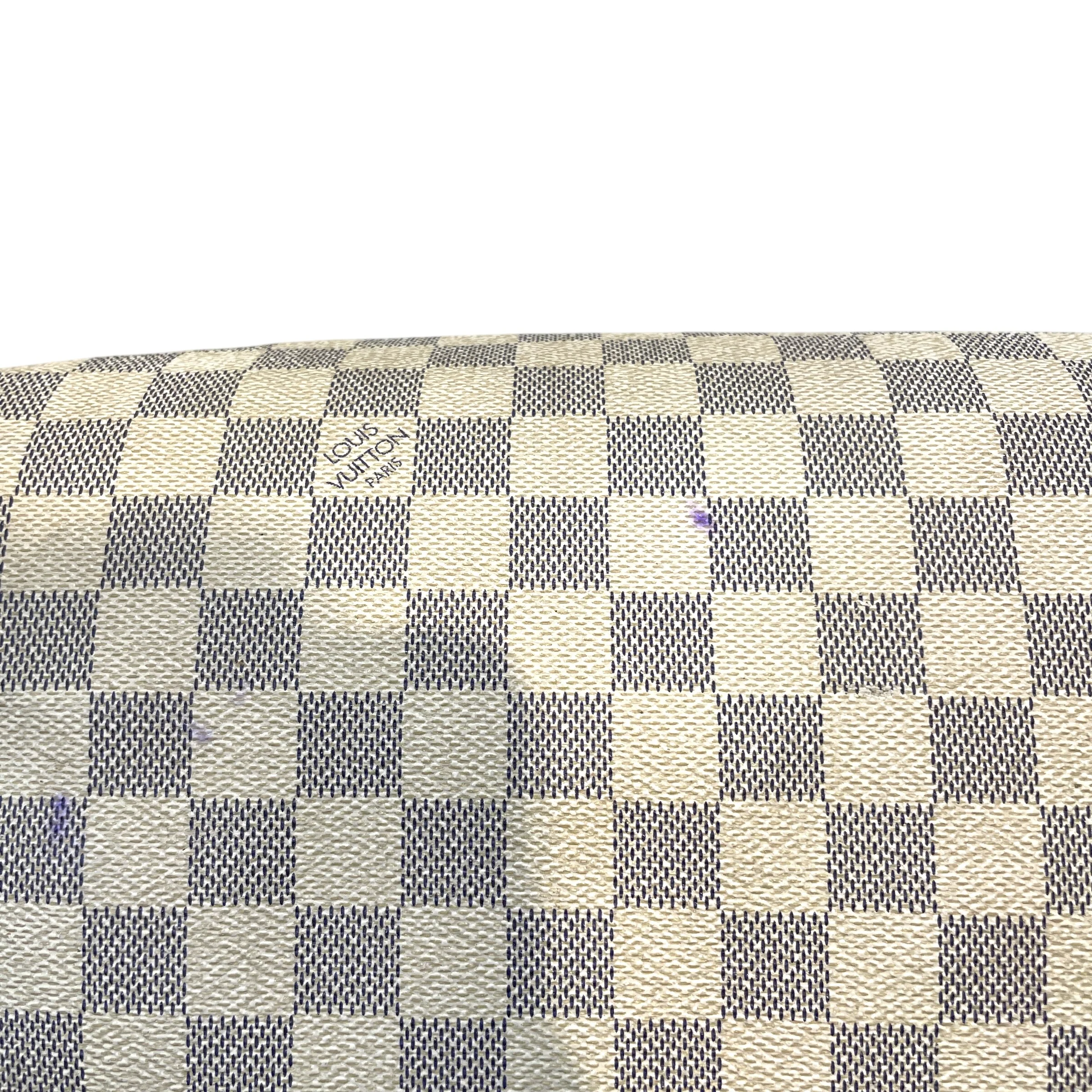 LOUIS VUITTON/Hand Bag/Monogram/Leather/WHT/Damier Azur Speedy 30