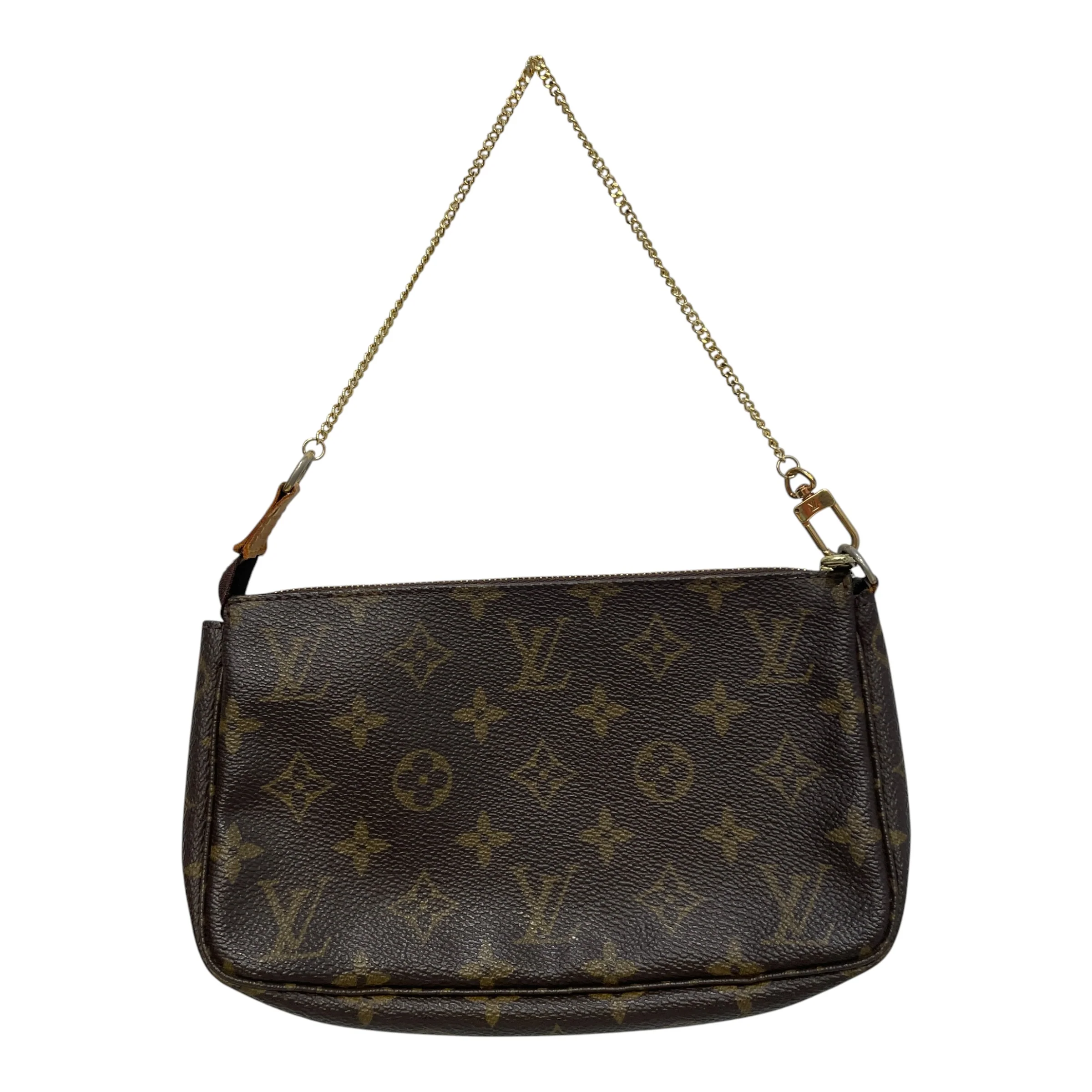 LOUIS VUITTON/Pouch/Monogram/Leather/BRW/Monogram Pochehette