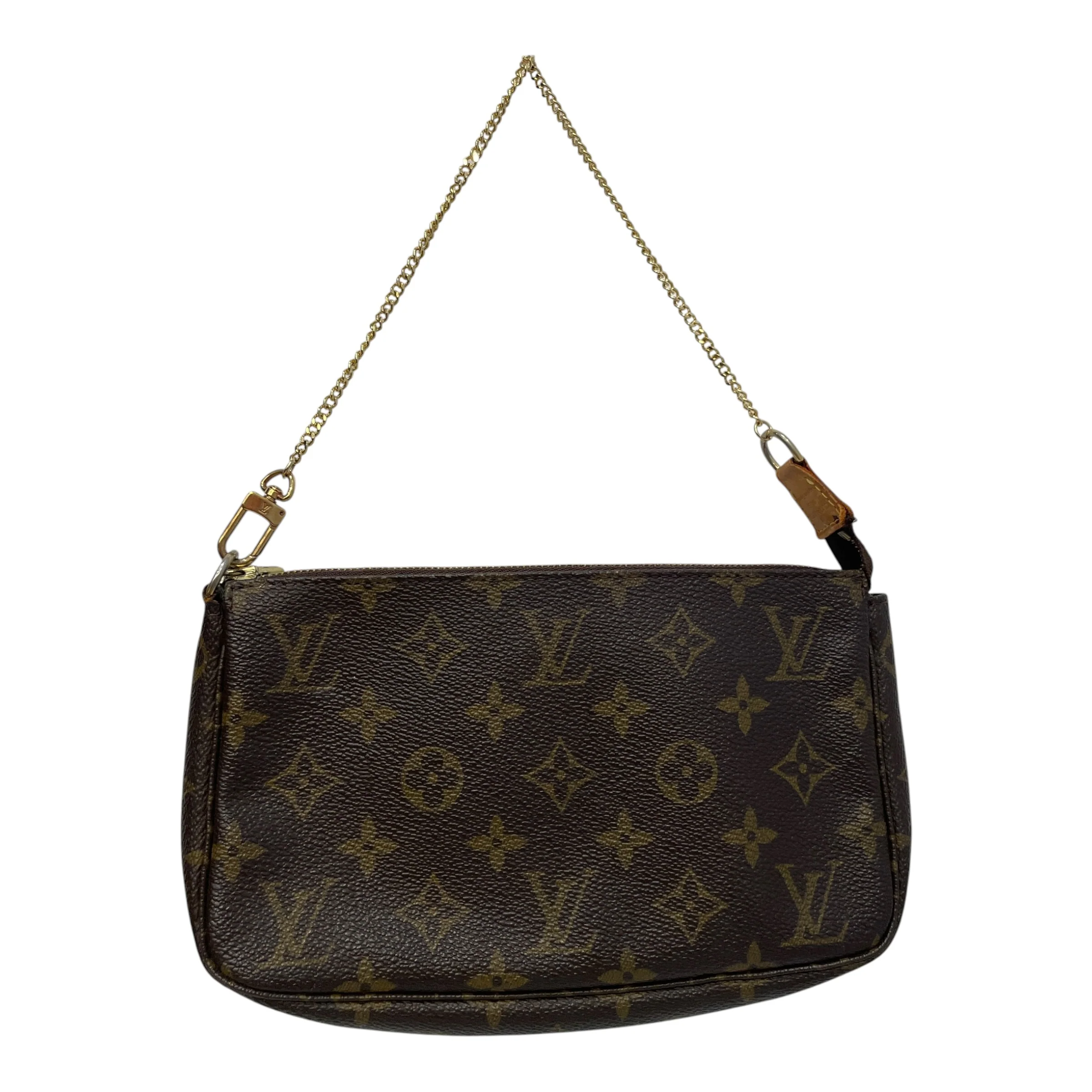 LOUIS VUITTON/Pouch/Monogram/Leather/BRW/Monogram Pochehette