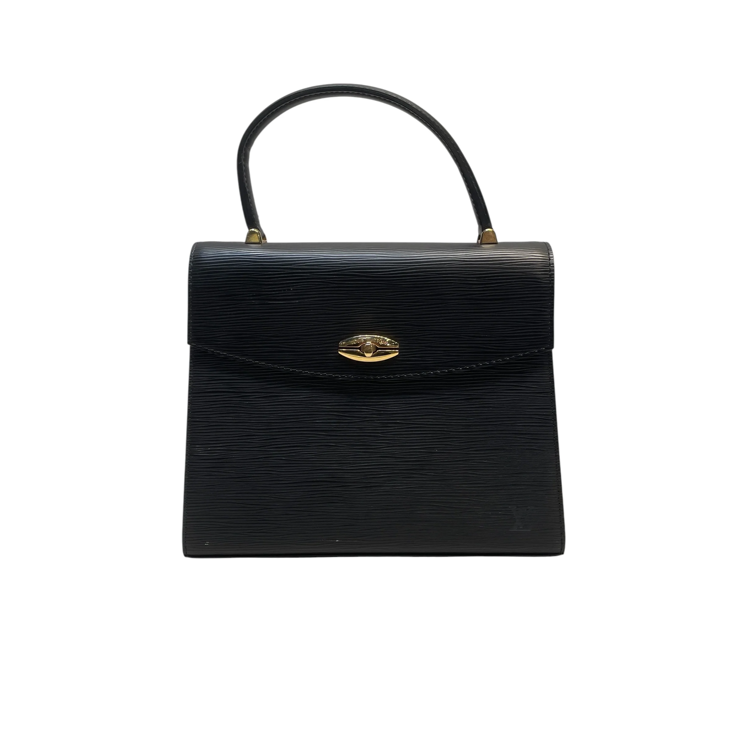 LOUIS VUITTON/Hand Bag/Leather/BLK/EPI MALESHERBES HANDBAG