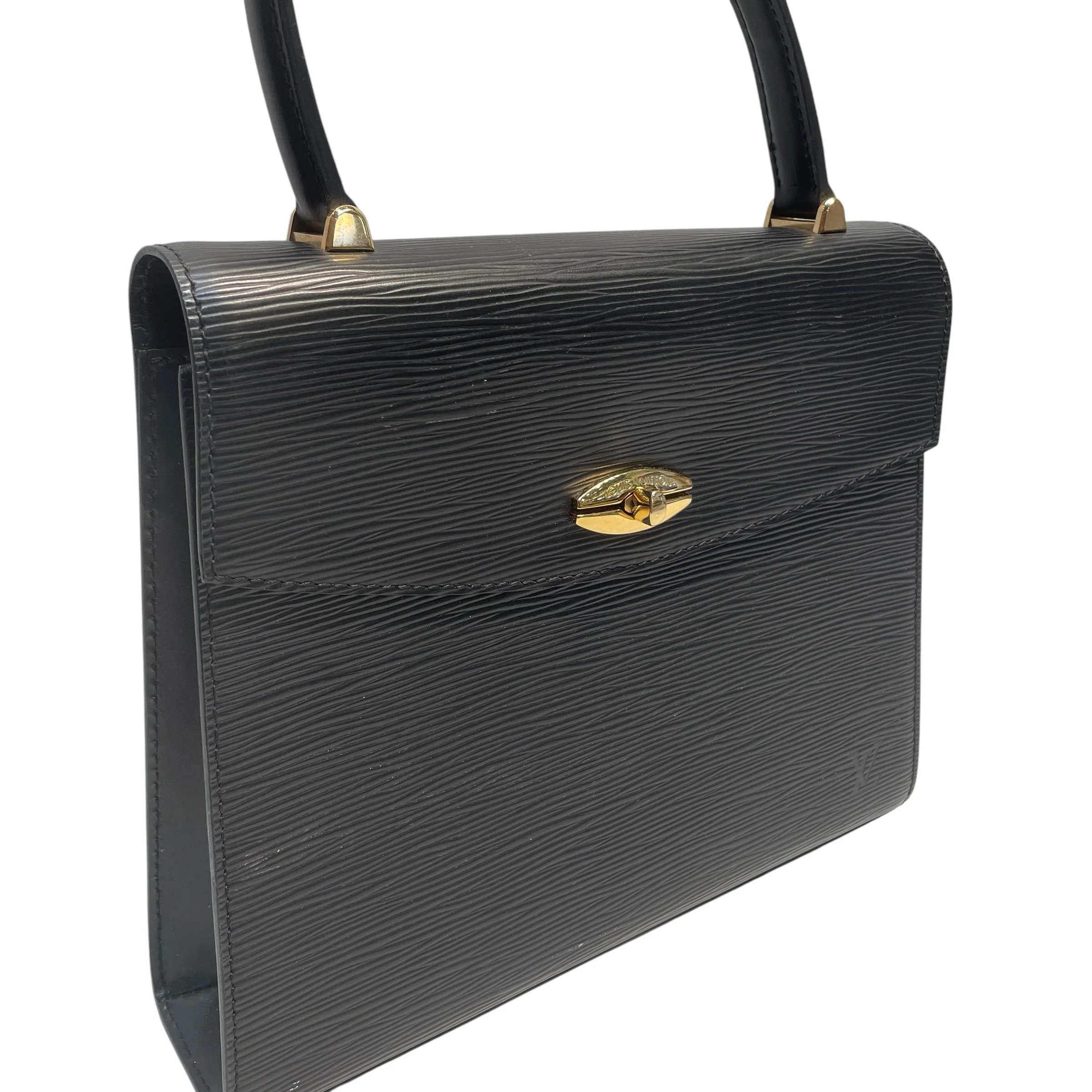 LOUIS VUITTON/Hand Bag/Leather/BLK/EPI MALESHERBES HANDBAG