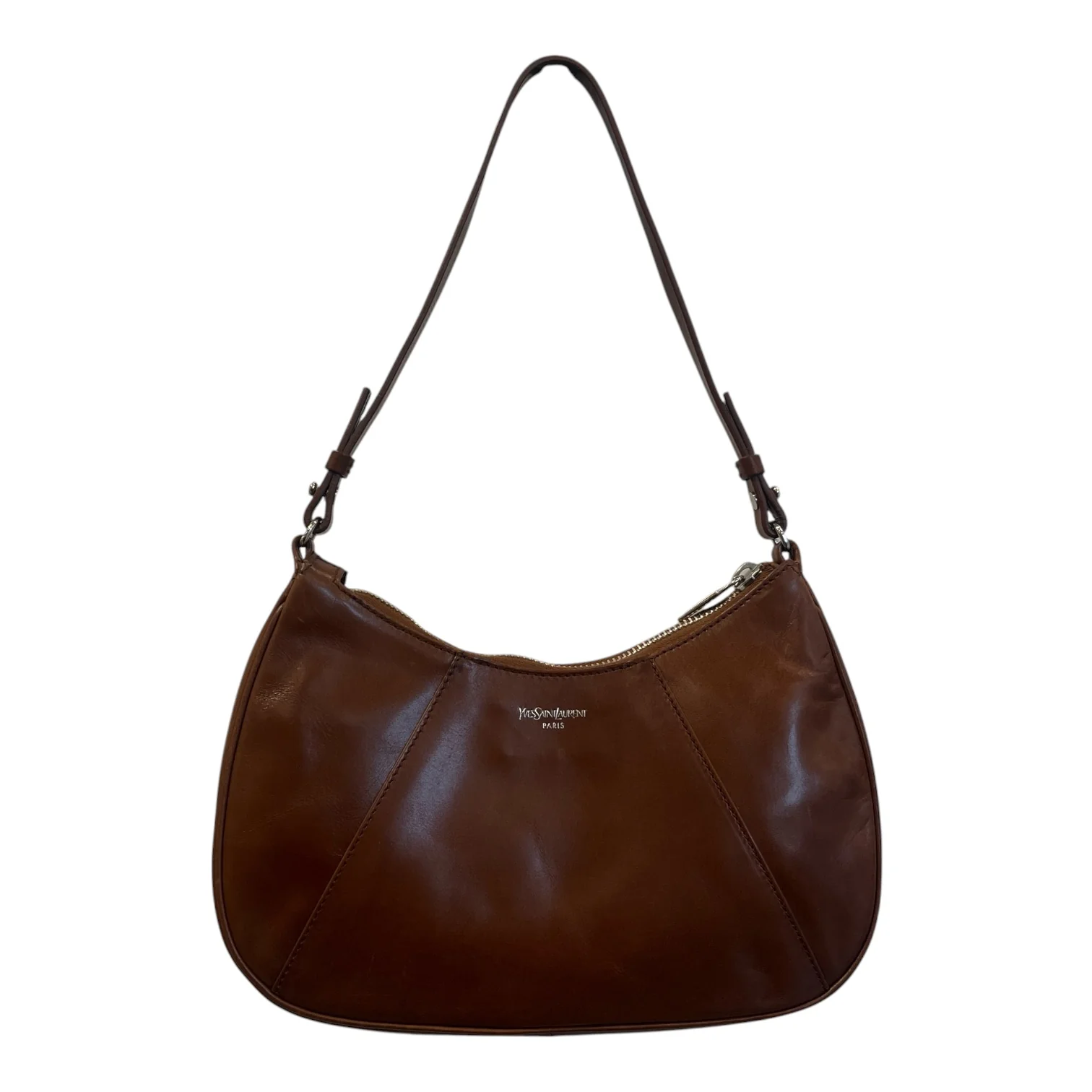 YVES SAINT LAURENT/Bag/Leather/BRW/CRESCENT
