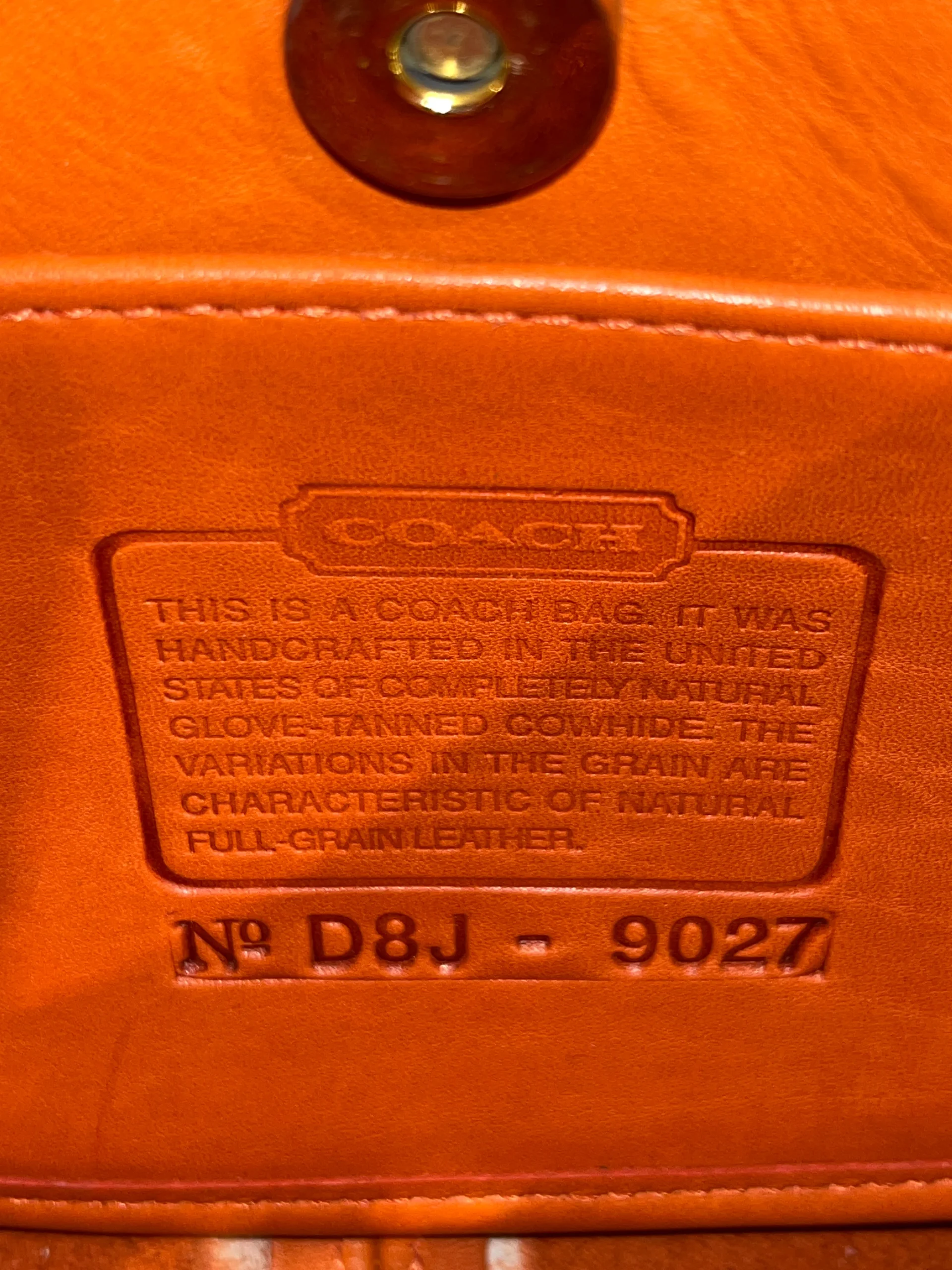COACH/Hand Bag/Leather/ORN/