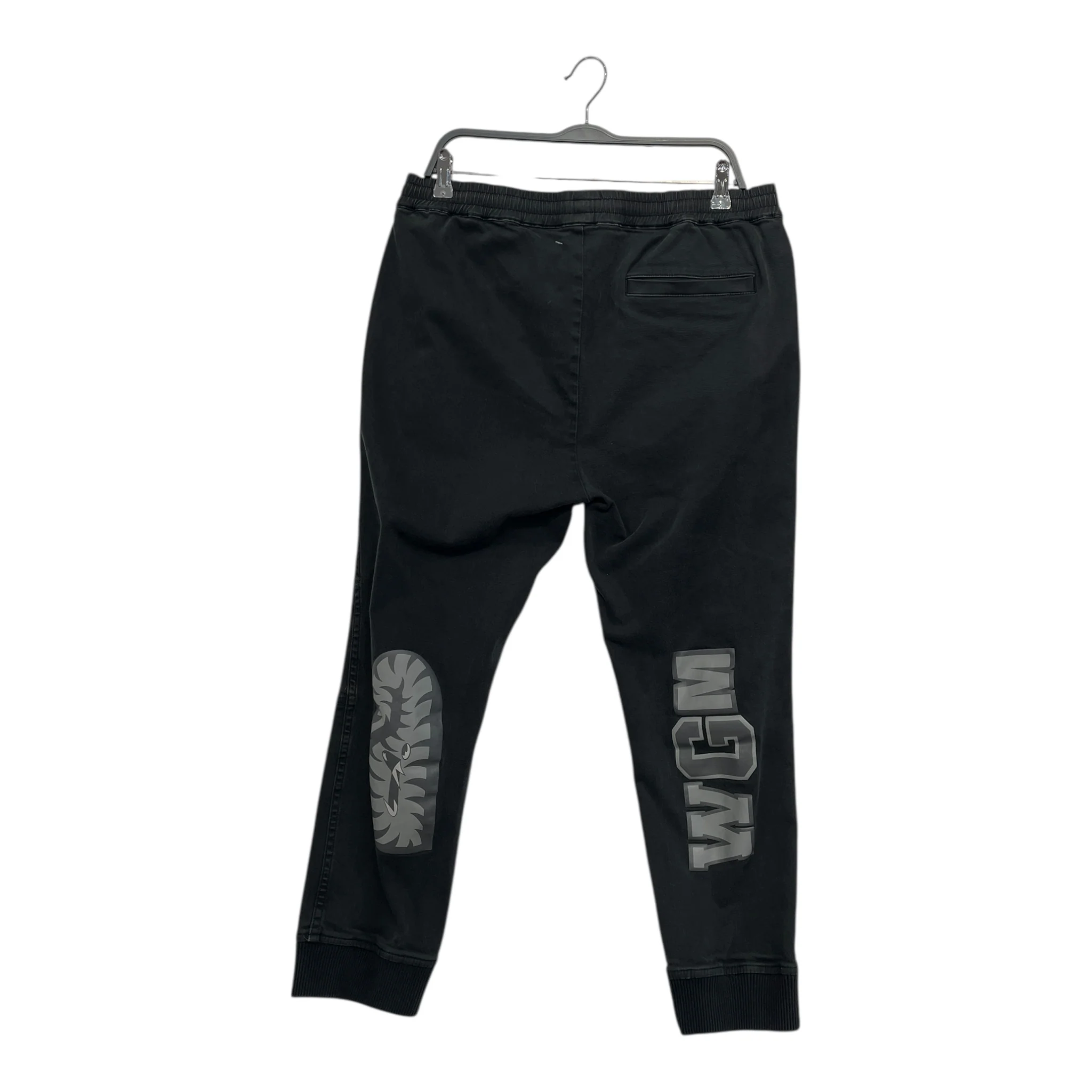 A BATHING APE/Straight Pants/XL/Cotton/BLK/