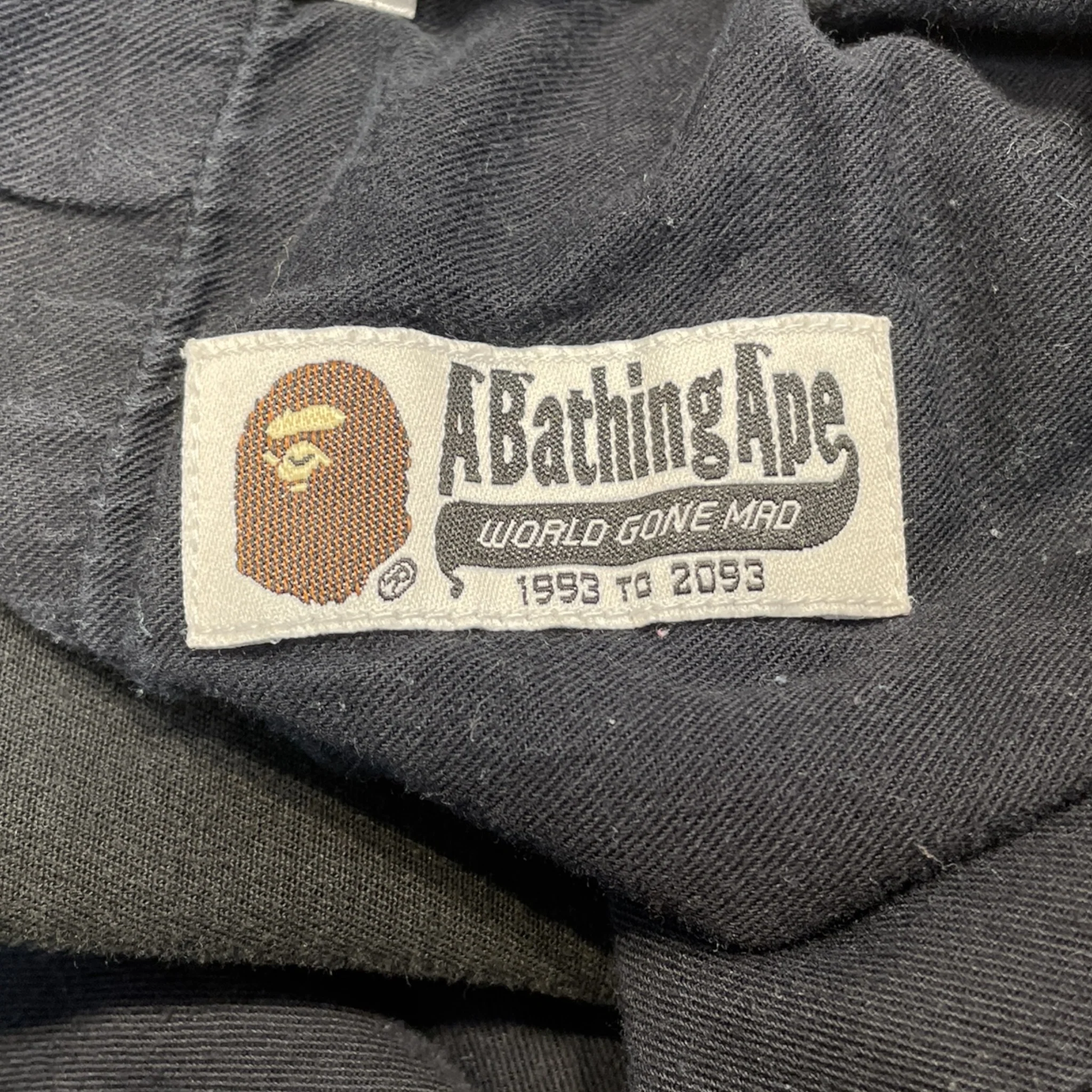 A BATHING APE/Straight Pants/XL/Cotton/BLK/