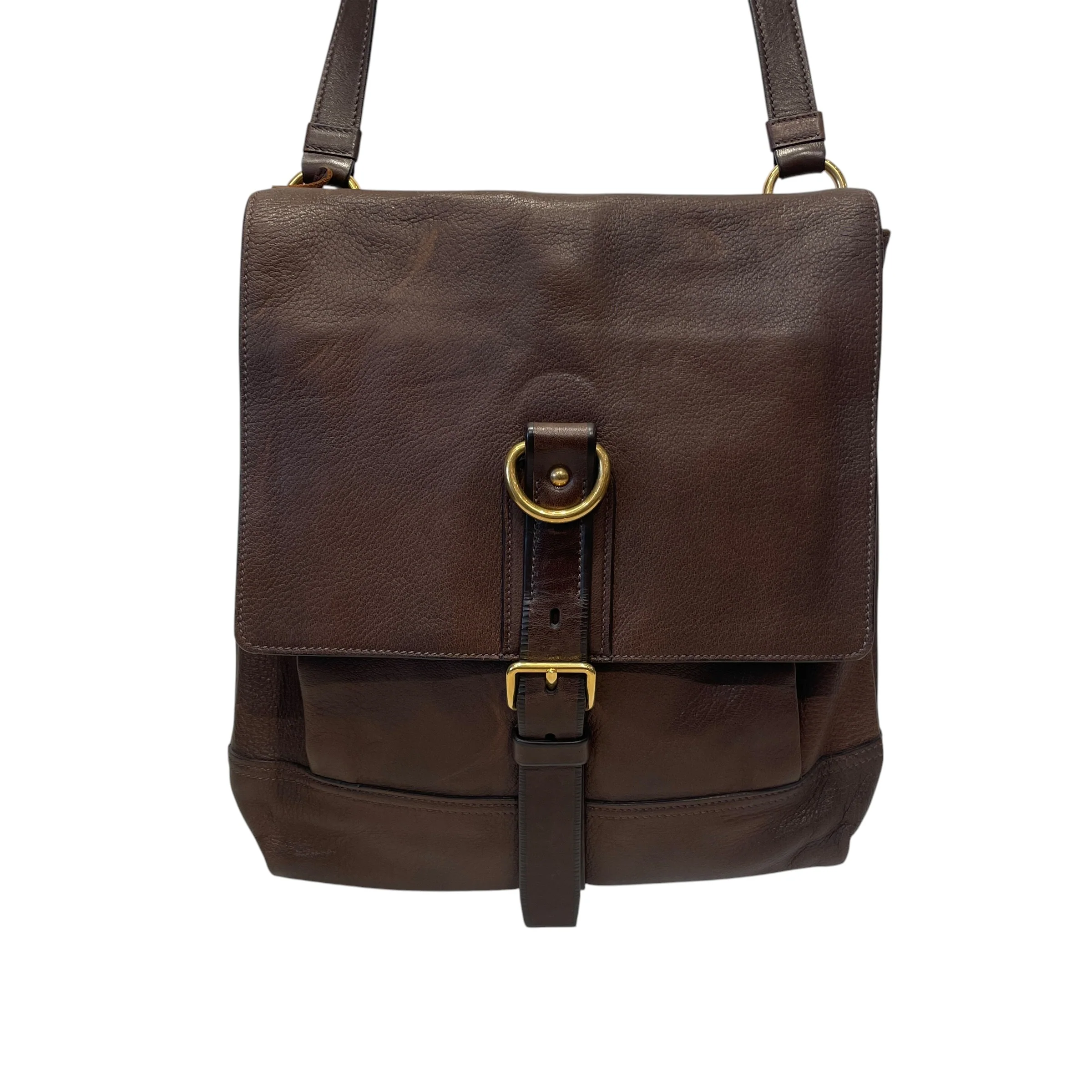 PRADA/Bag/Leather/BRW/MESSENGER BAG DEERSKIN
