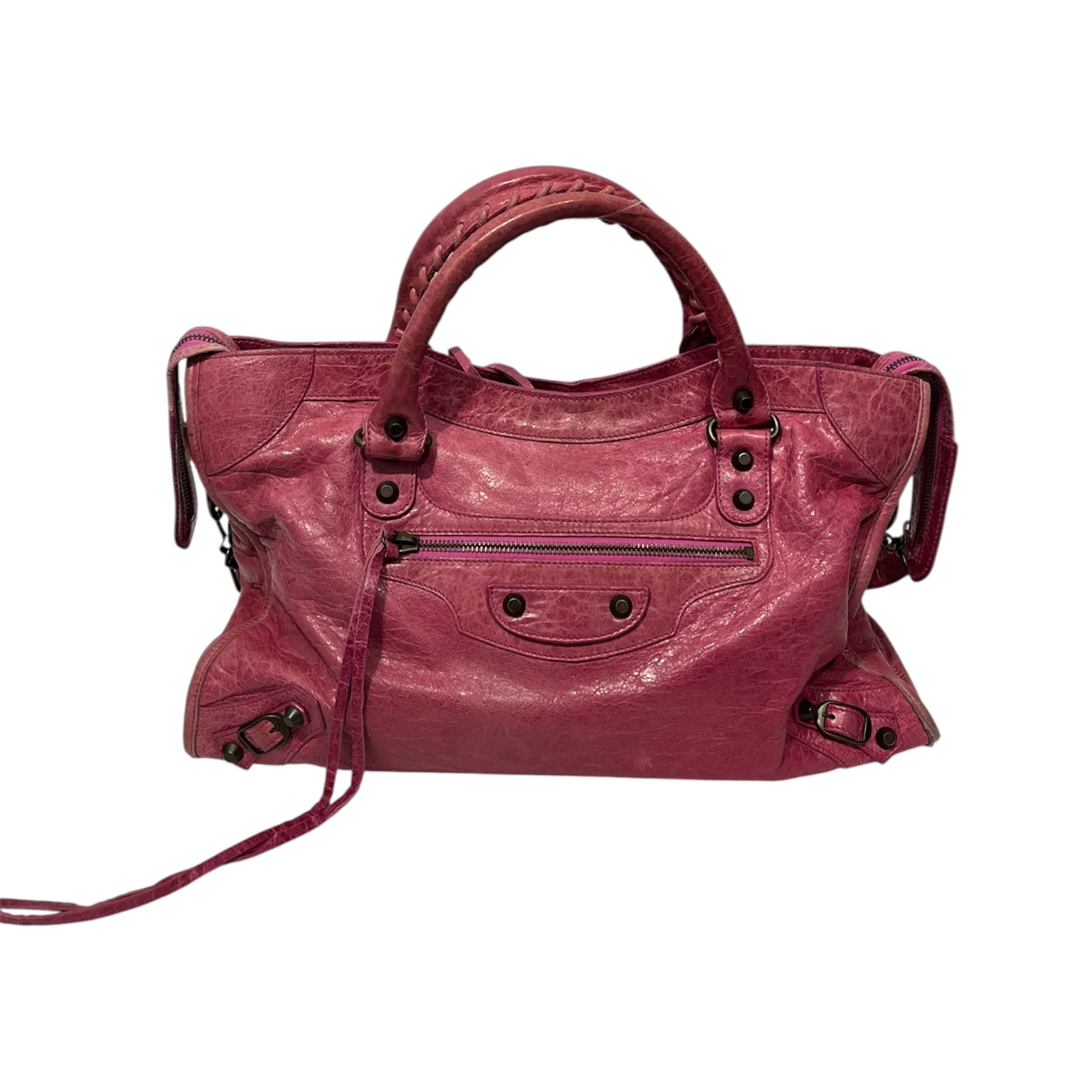 BALENCIAGA/Tote Bag/Leather/PNK/city bag/115743 502752