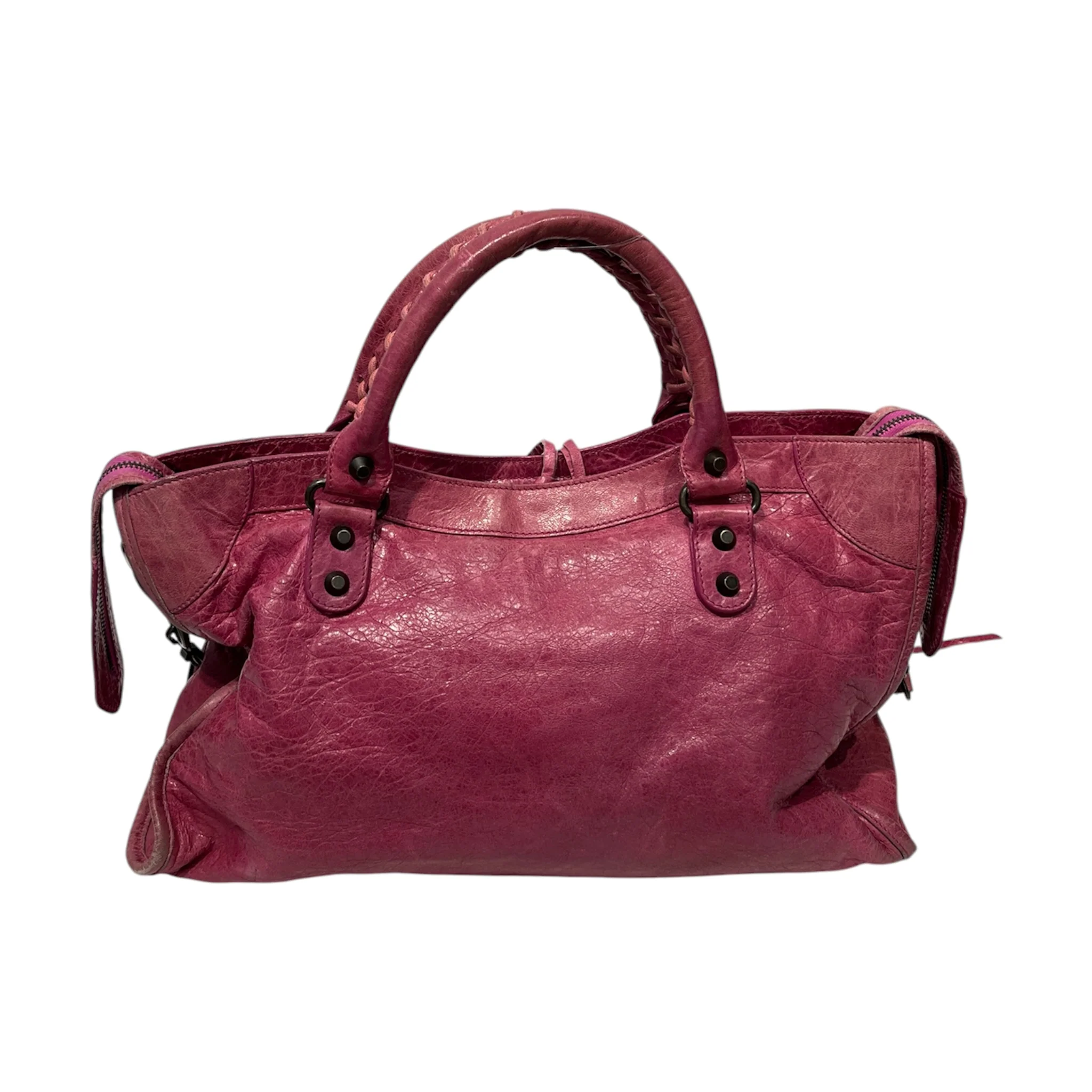 BALENCIAGA/Tote Bag/Leather/PNK/city bag/115743 502752