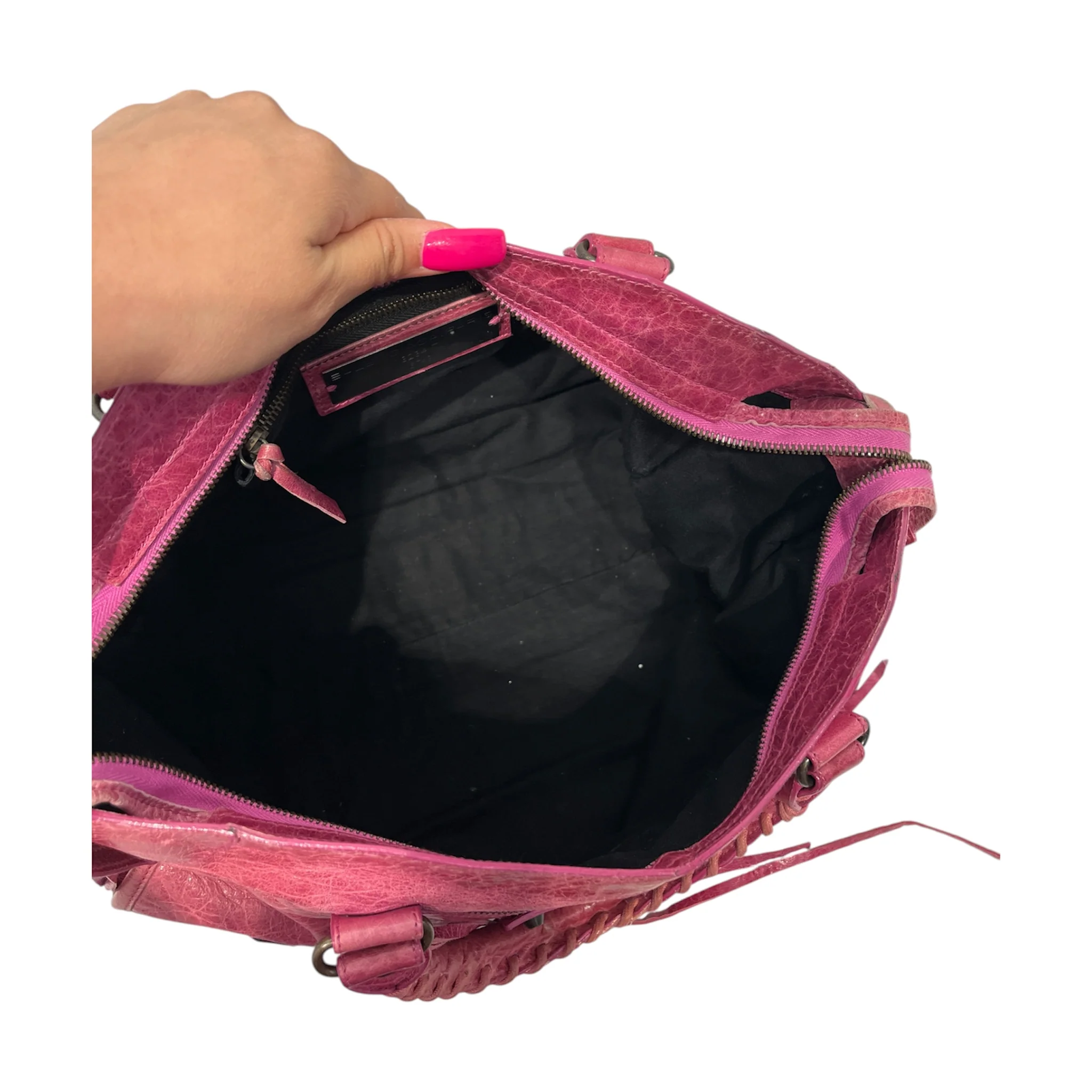 BALENCIAGA/Tote Bag/Leather/PNK/city bag/115743 502752