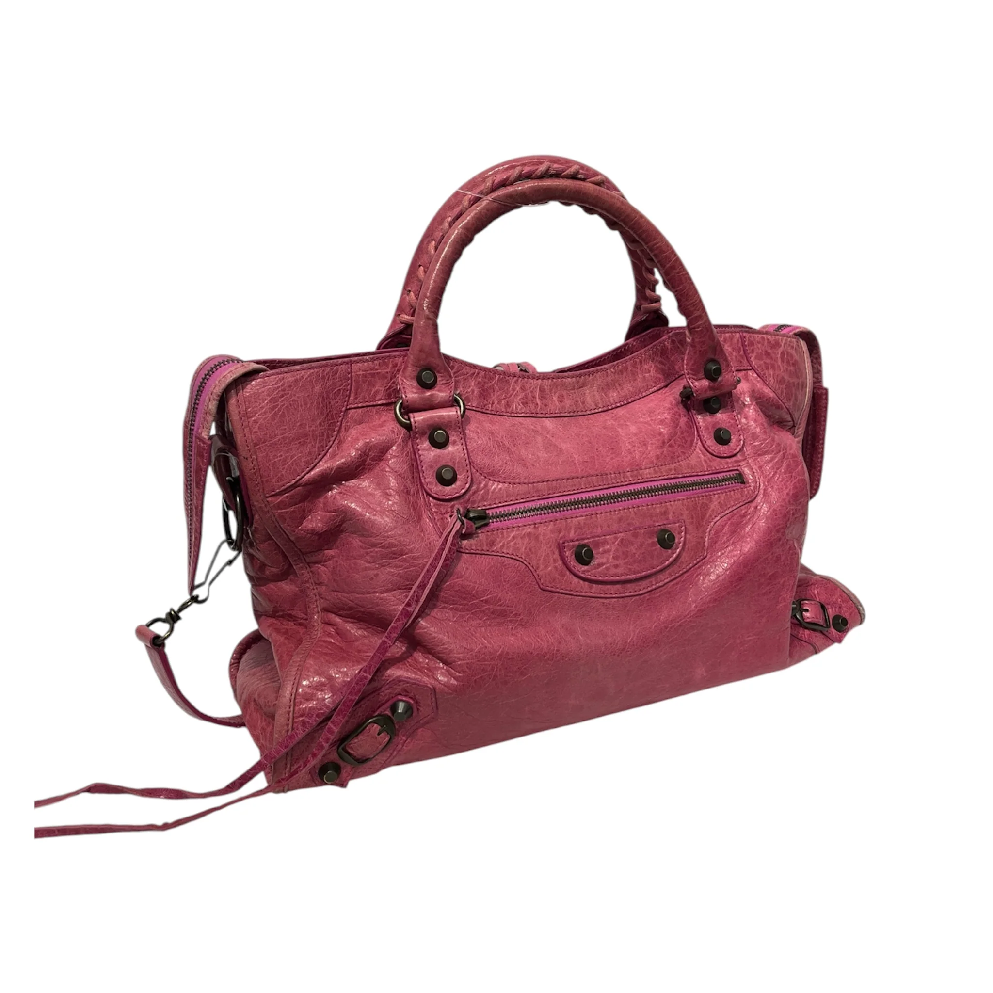 BALENCIAGA/Tote Bag/Leather/PNK/city bag/115743 502752