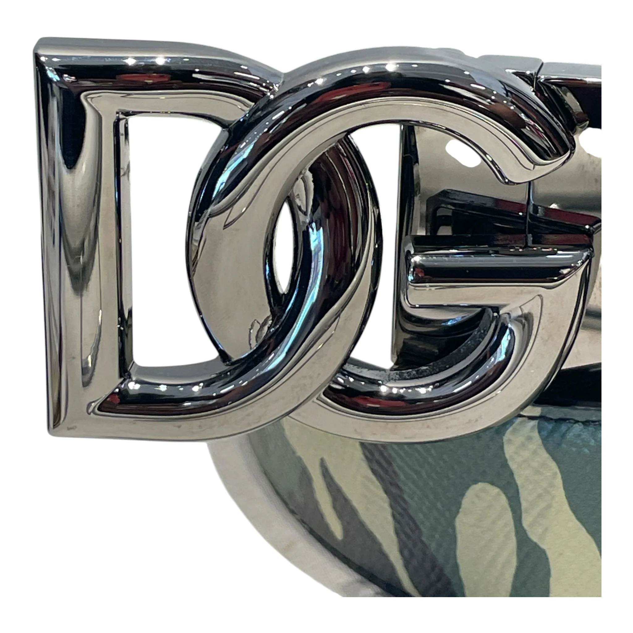 DOLCE&GABBANA/Belt/Camouflage/Leather/GRN/CAMOFLAUGE LEATHER BELT