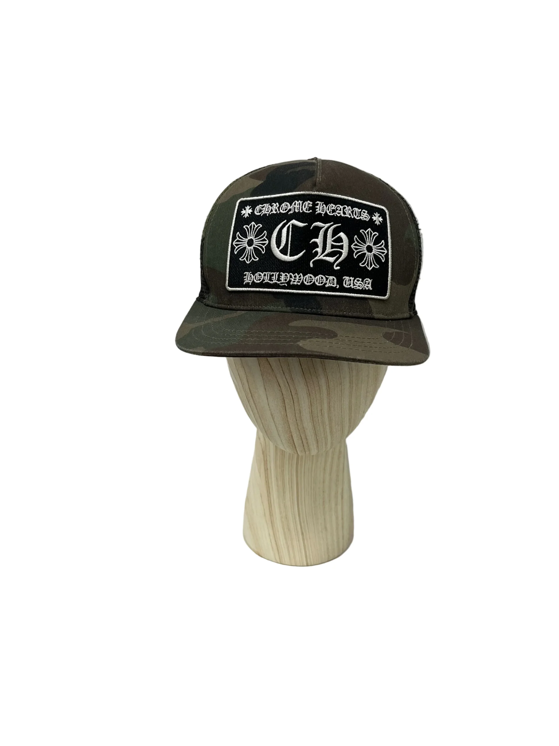 CHROME HEARTS/Hat/Camouflage/Cotton/GRN/TRUCKER