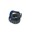 b.b.simon/Belt/Leather/BLU/BLUE & SILVER STUDS