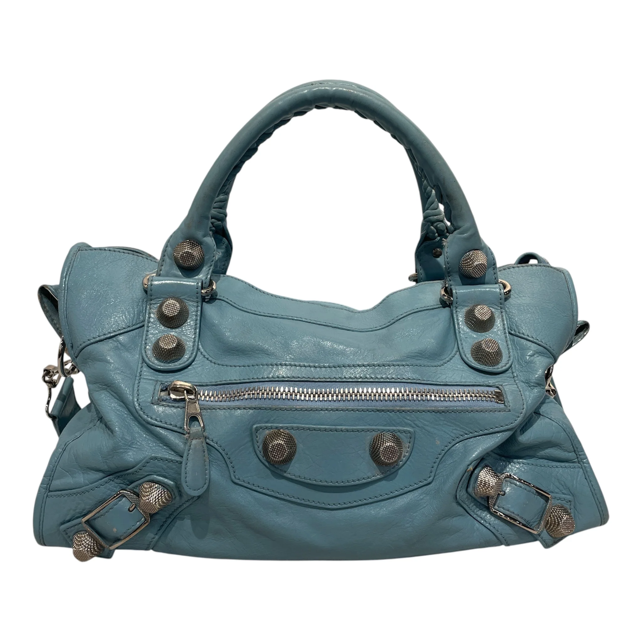 BALENCIAGA/Tote Bag/Lambskin/BLU/