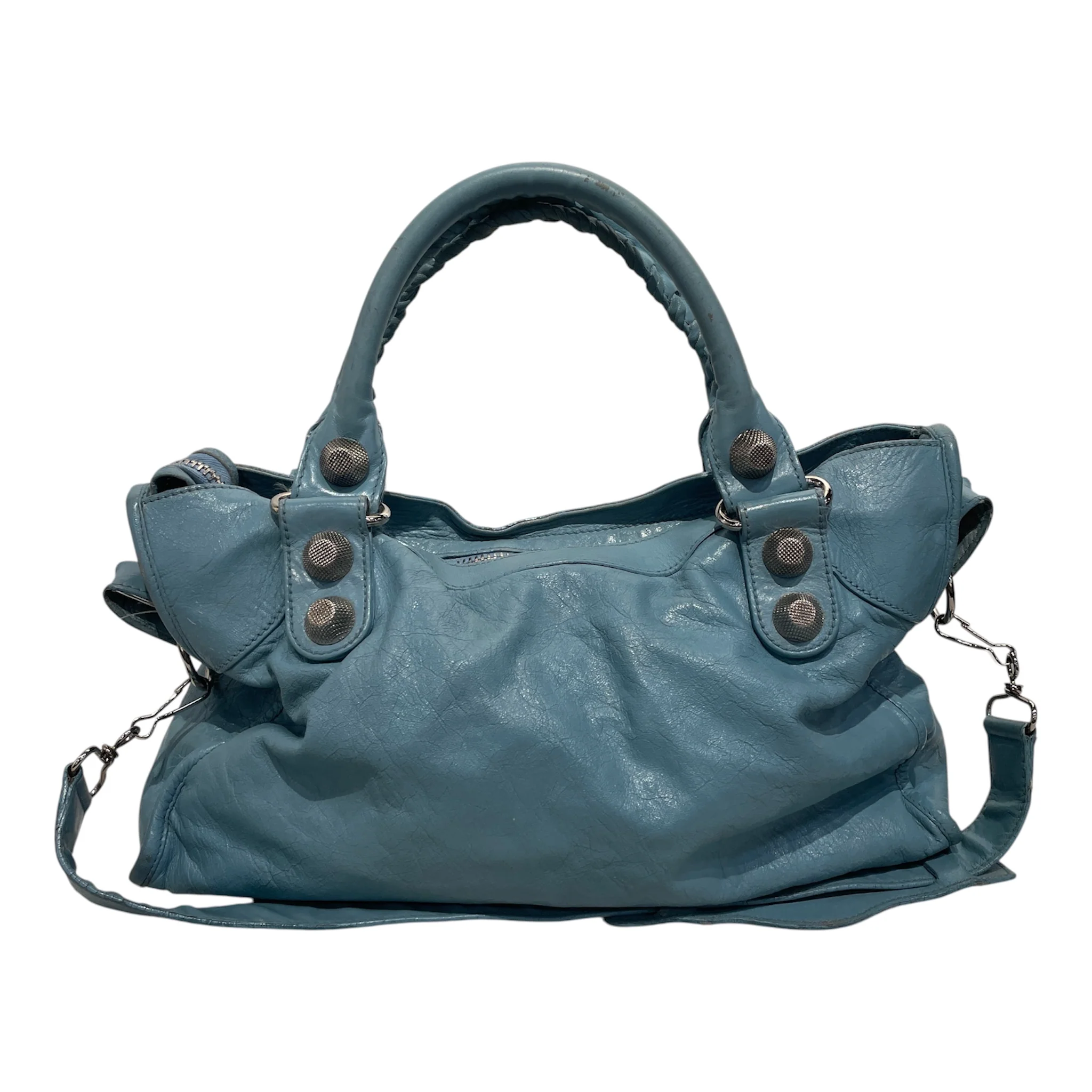 BALENCIAGA/Tote Bag/Lambskin/BLU/