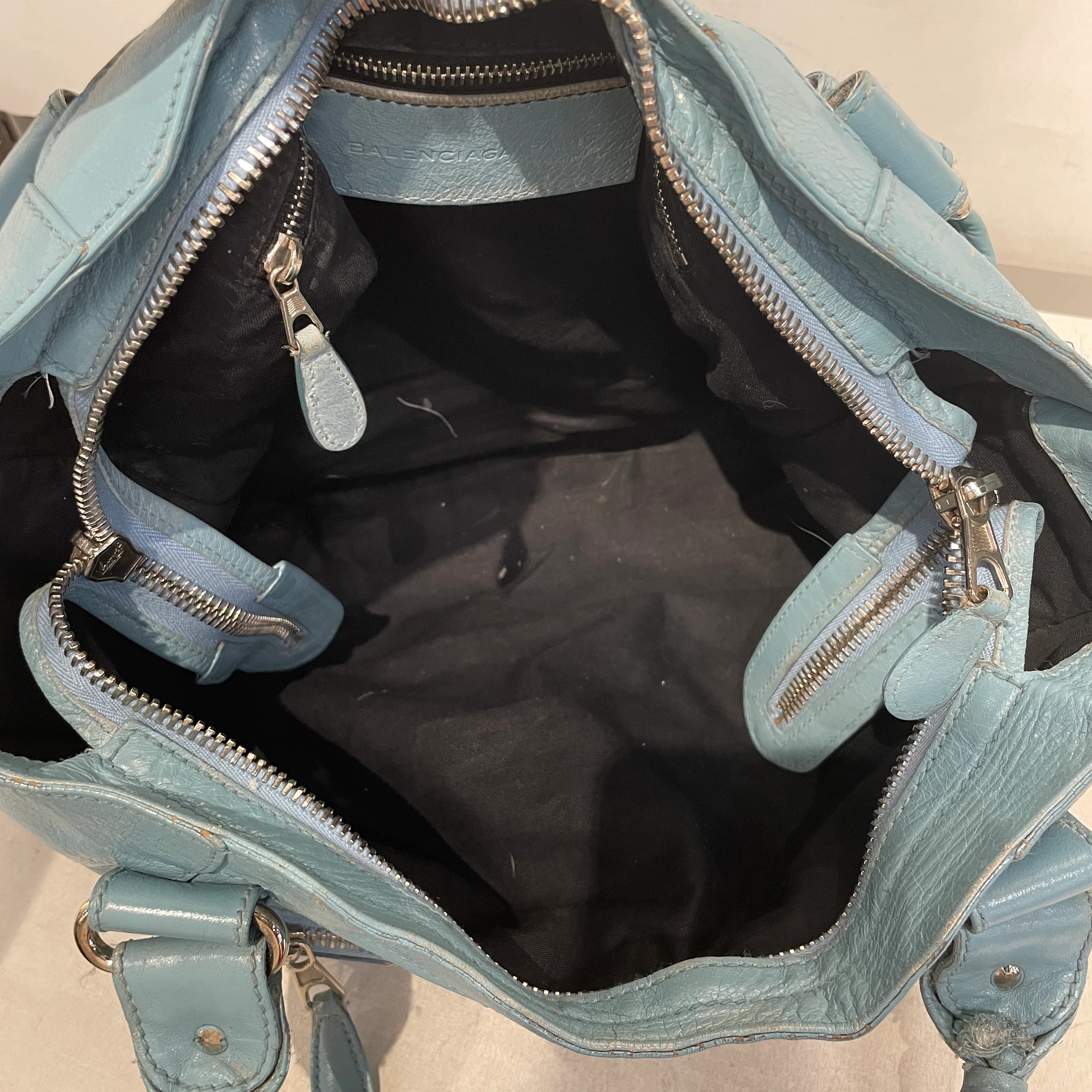 BALENCIAGA/Tote Bag/Lambskin/BLU/