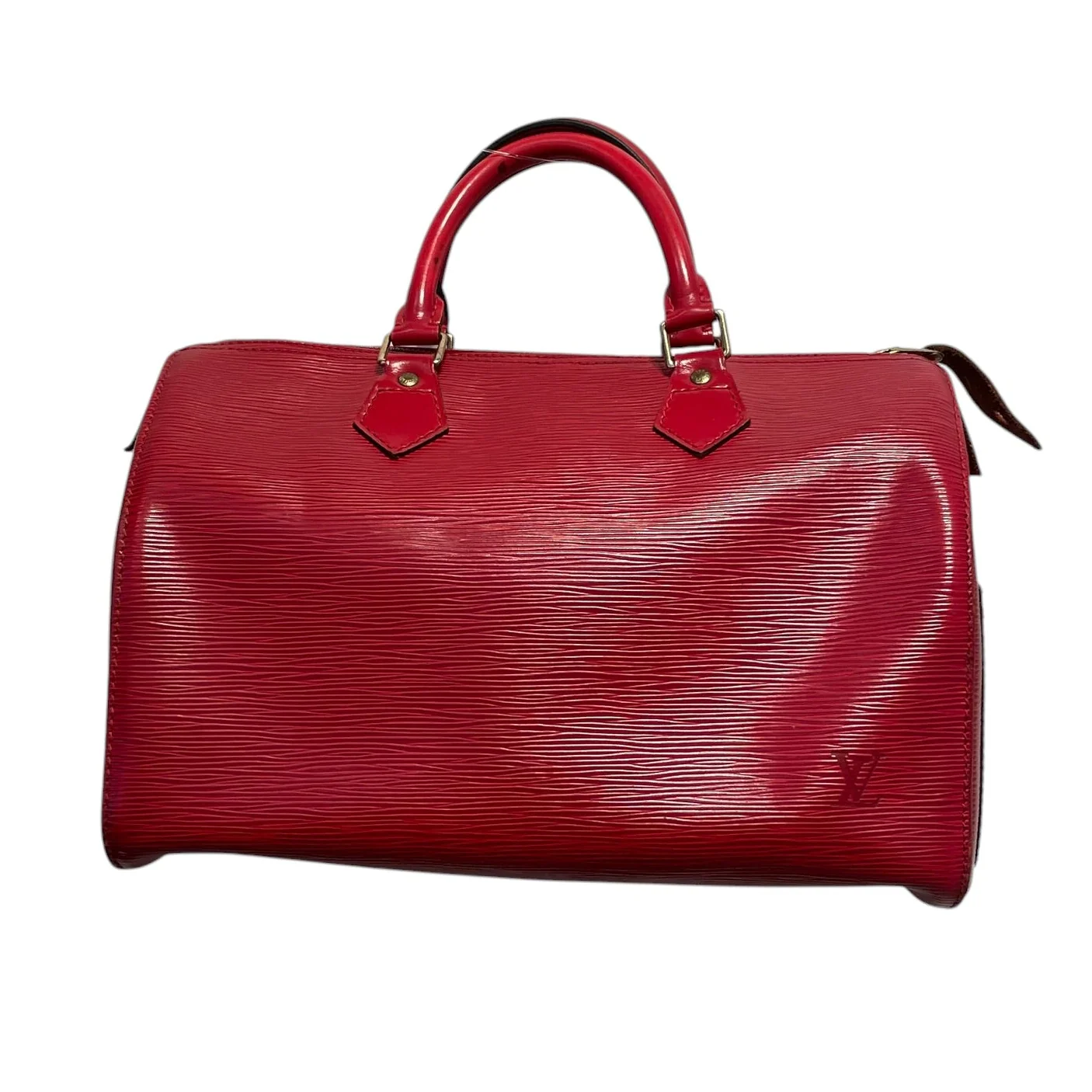 LOUIS VUITTON/Hand Bag/Leather/RED/EPI