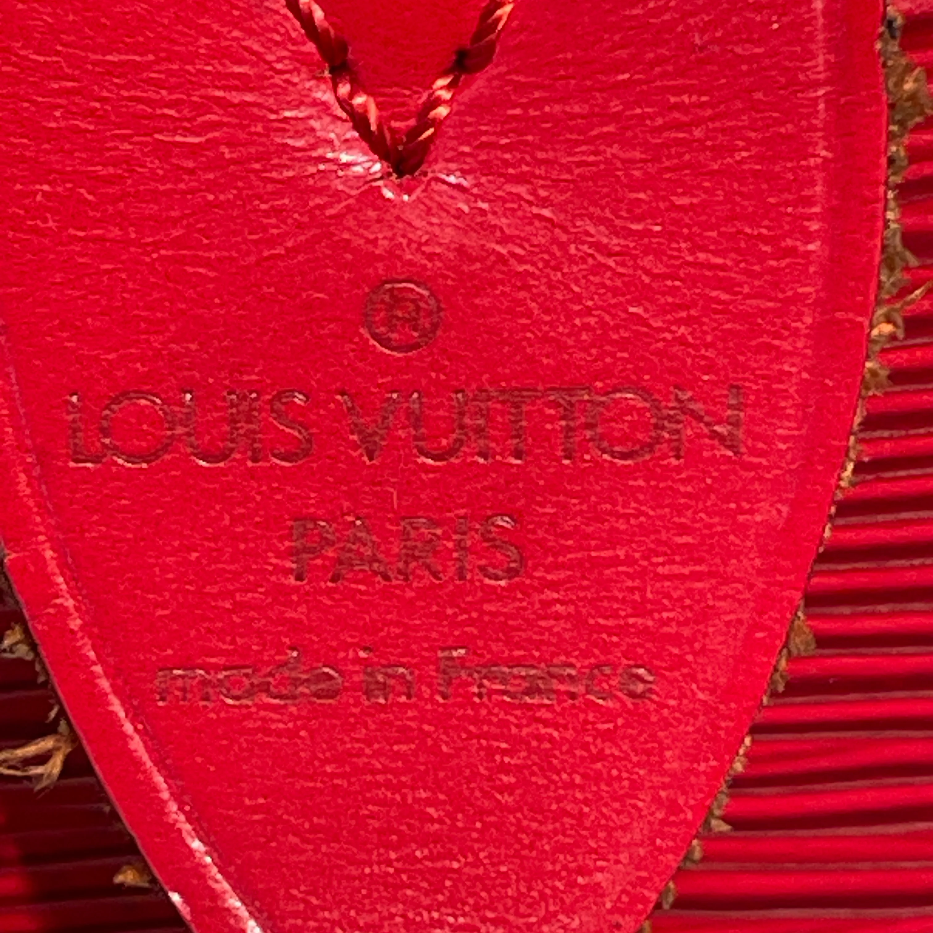 LOUIS VUITTON/Hand Bag/Leather/RED/EPI