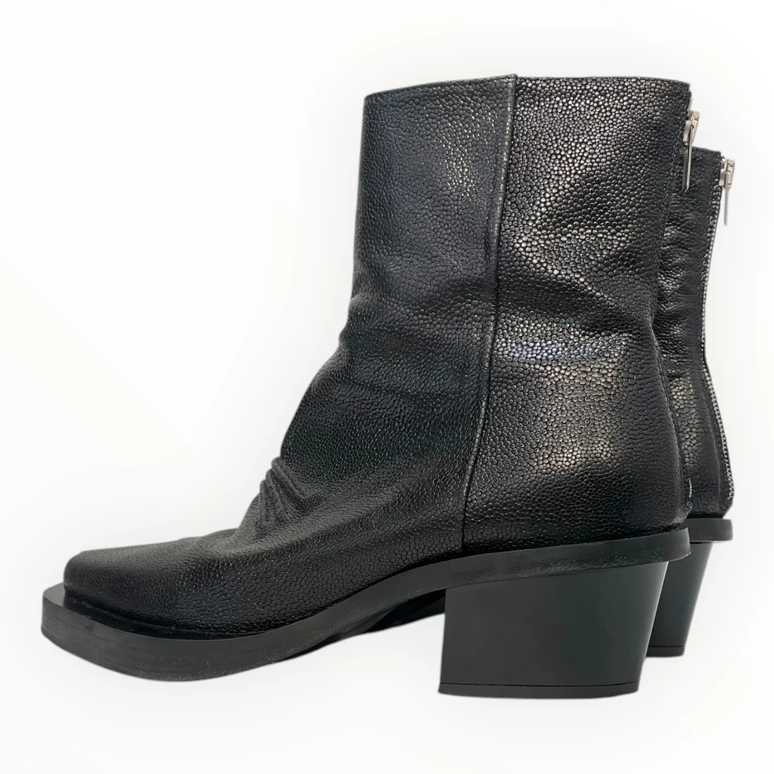 1017 ALYX 9SM(ALYX)/Chelsea Boots/EU 43/Animal Pattern/Leather/BLK/Leone Stingray Leather