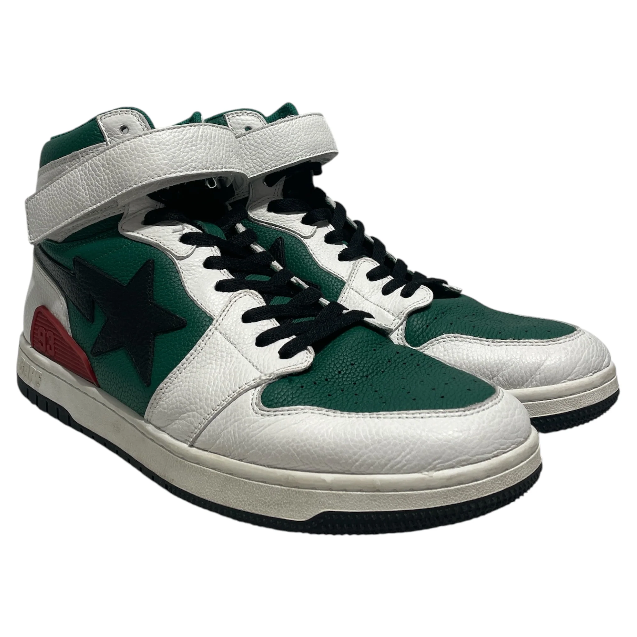 A BATHING APE/Hi-Sneakers/US 13/GRN/sk8sta high
