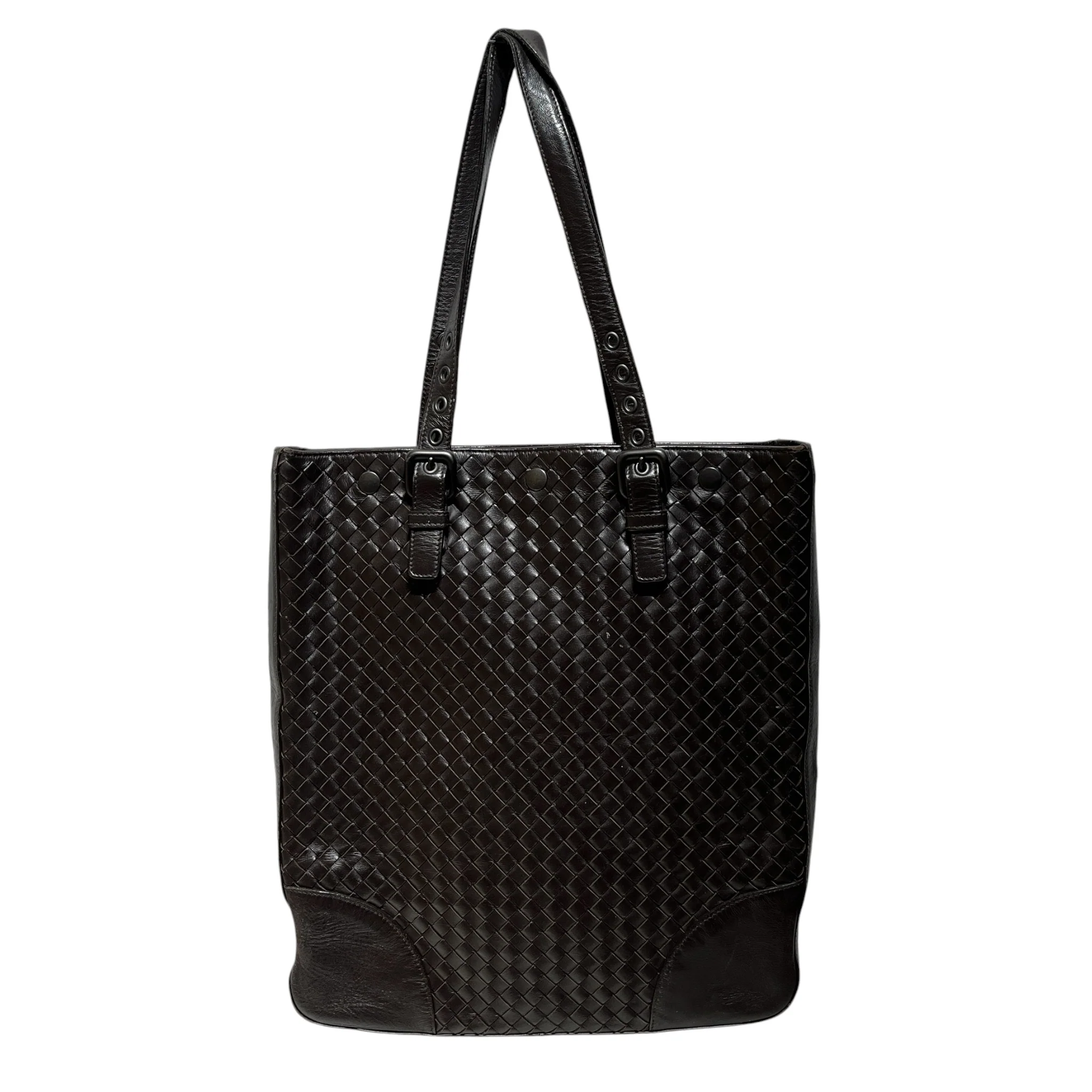 BOTTEGA VENETA/Tote Bag/Leather/BRW/WOVEN