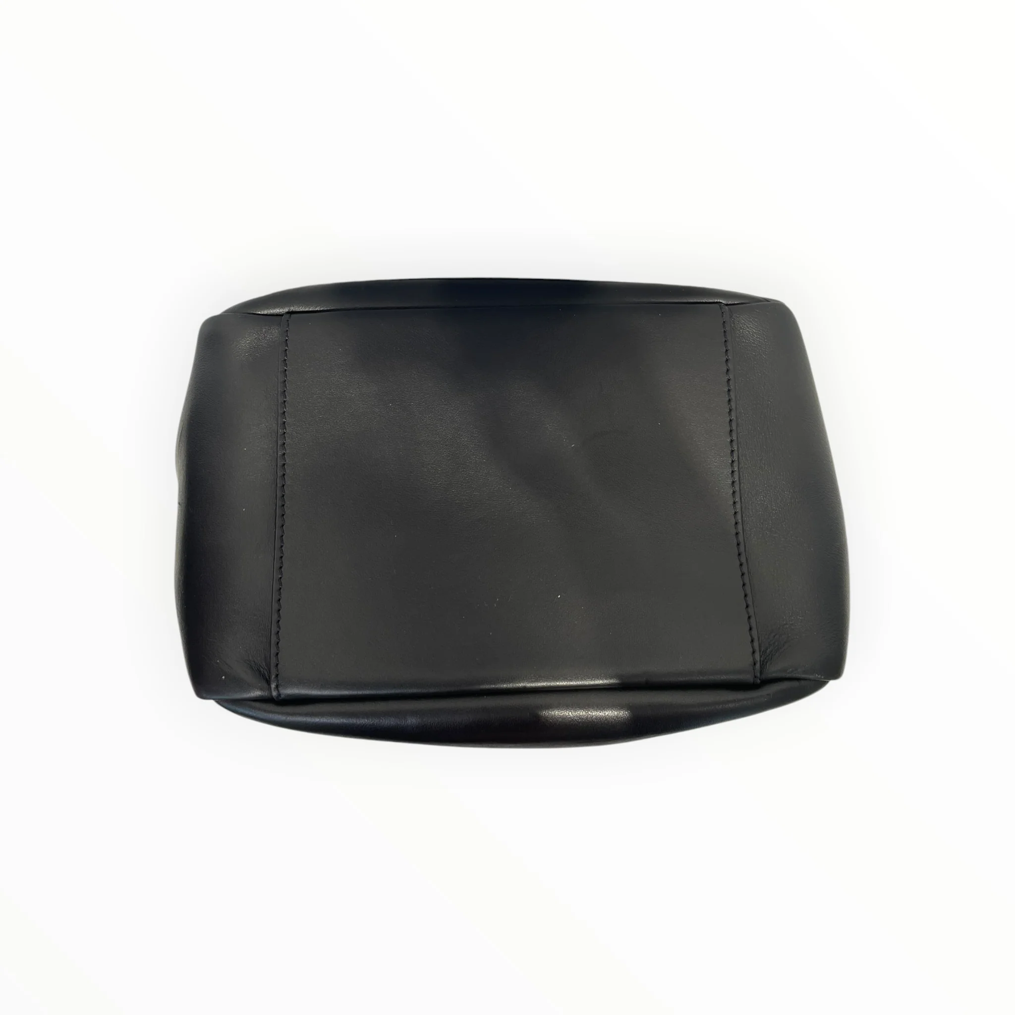 DEREK LAM 10 CROSBY/Basket Bag/Leather/BLK/GOLD METAL HANDEL DETAIL